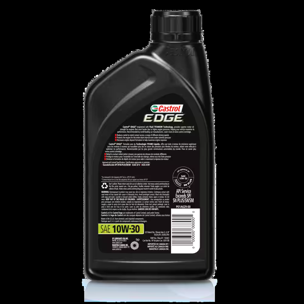 Castrol EDGE 10W30 Synthetic Engine/Motor Oil, 1-L