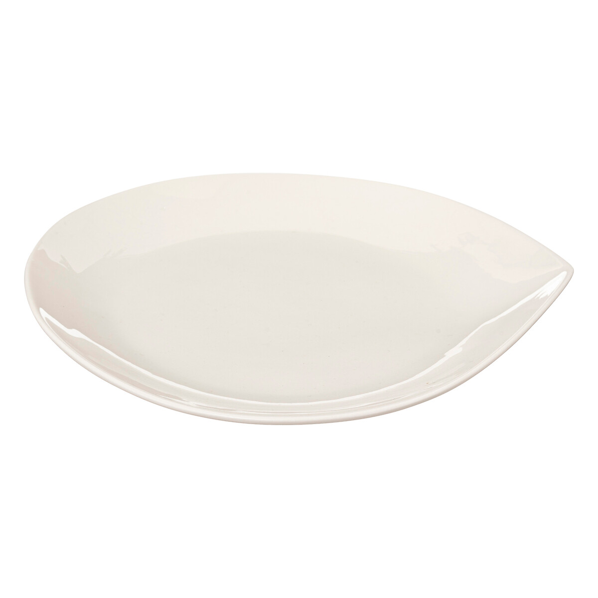 Prato de sobremesa branco GOTA em porcelana 21cm