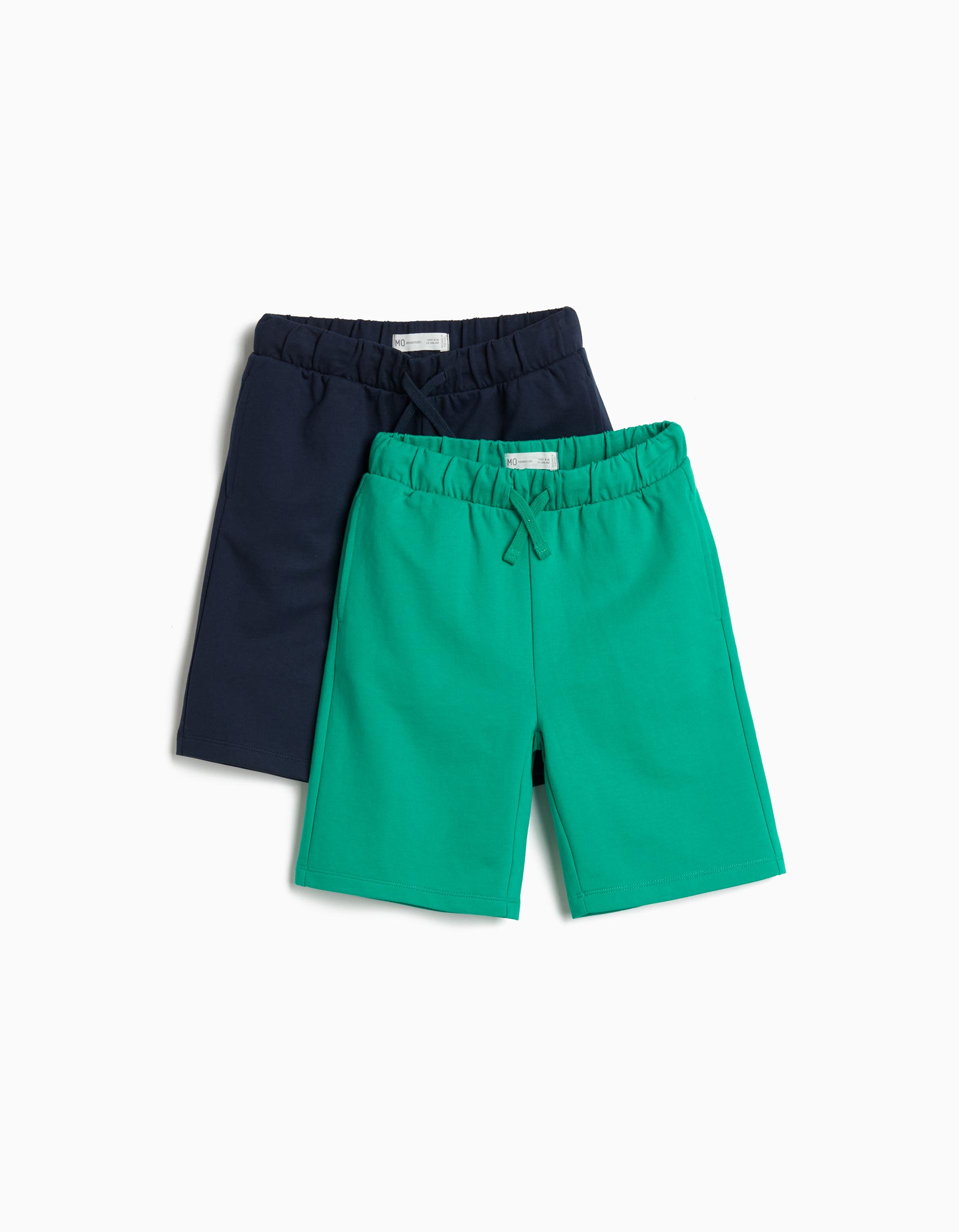 Pack 2 Calções de Felpa, Menino, Verde