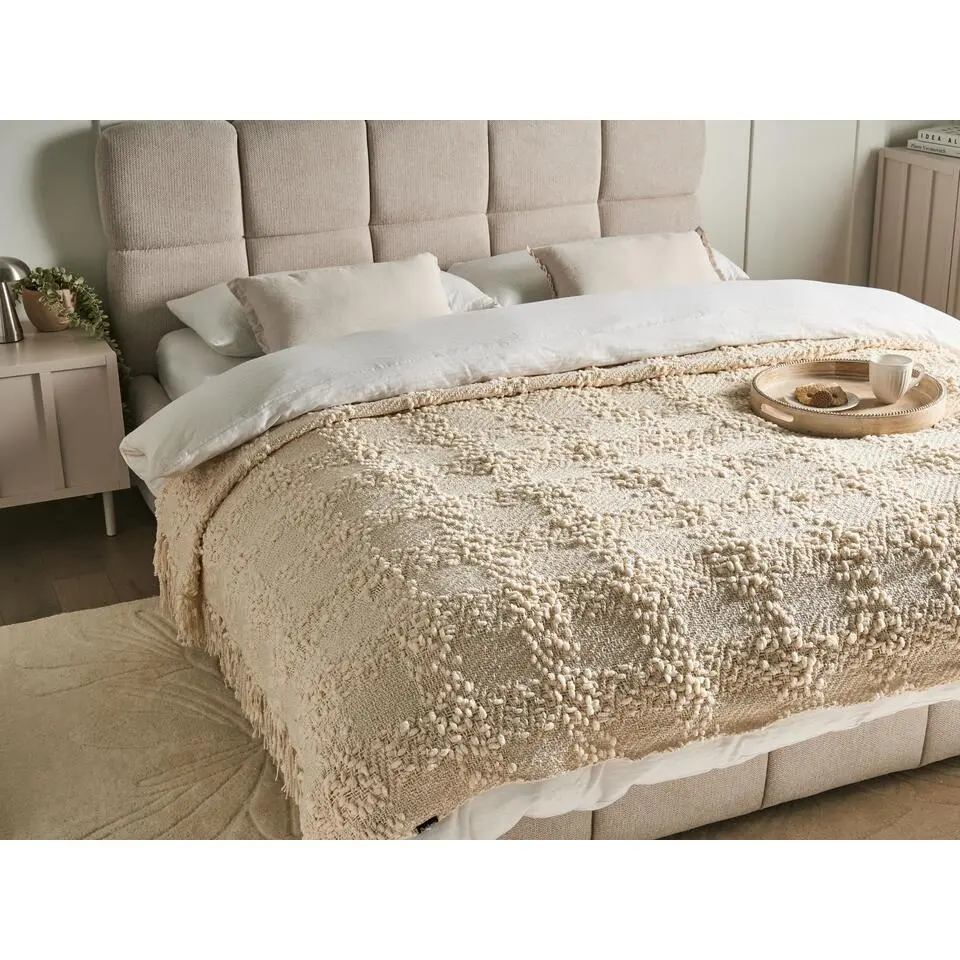 VELLA - Deken - Wit - 200 x 220 cm - Polyester