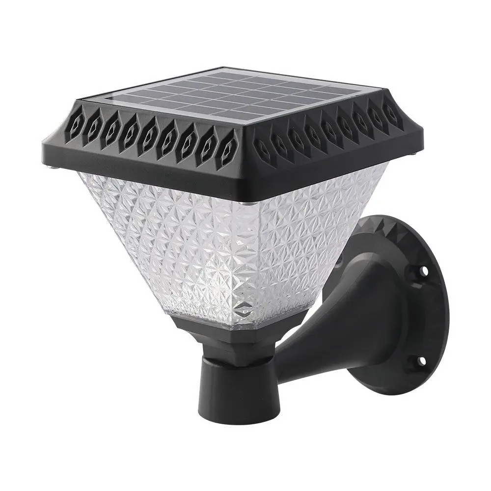 Kinkiet solarny VT-972czarny LED 1x0.8W 75lm IP44 V-TAC