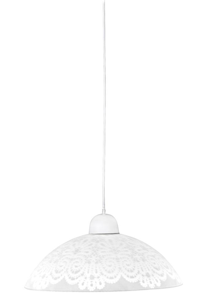 Lampa wisząca biała BILBAO 1xE27x60W wym: 70x30x30 cm Candellux