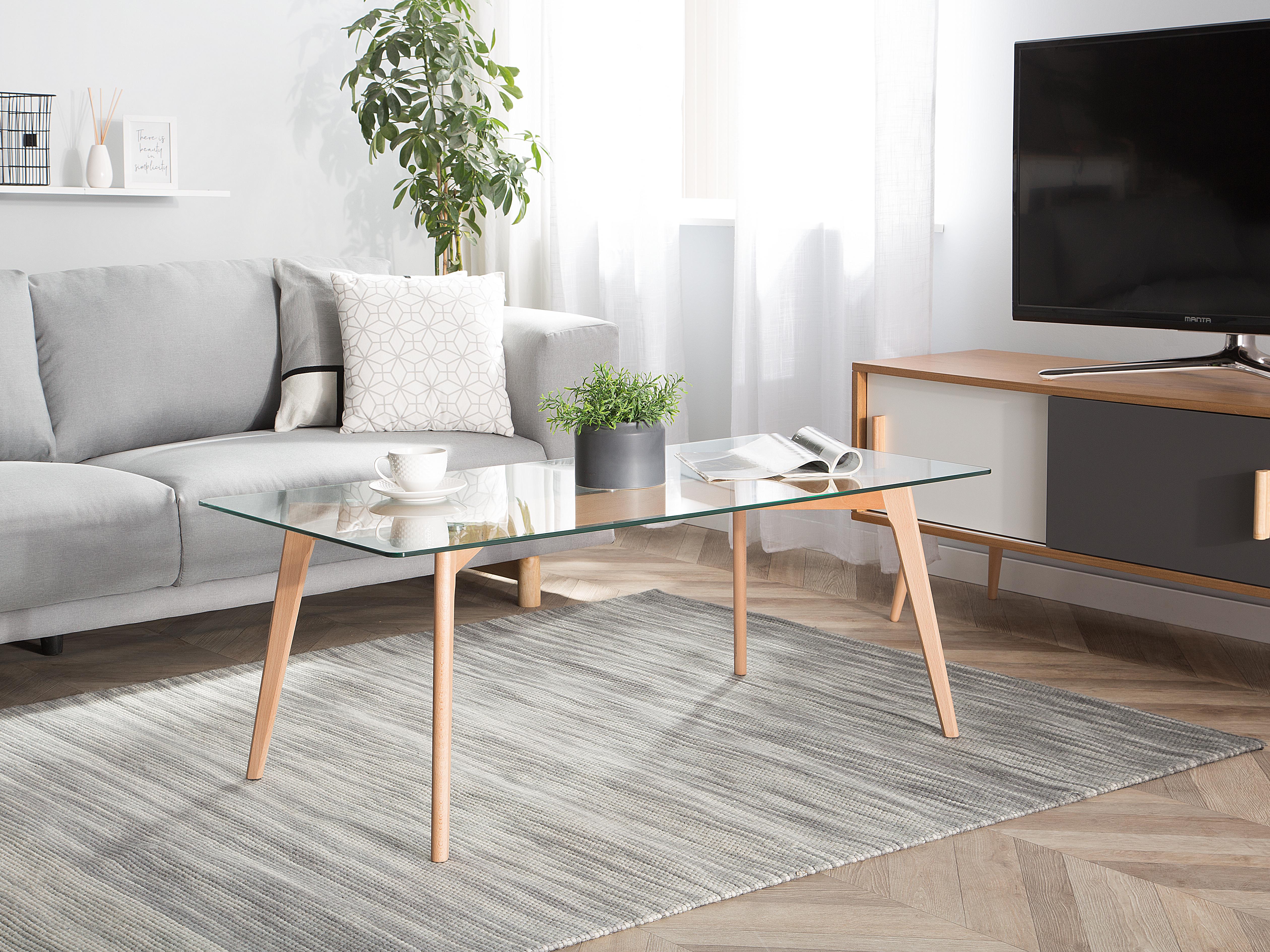 Coffee Table HUDSON Glass Transparent