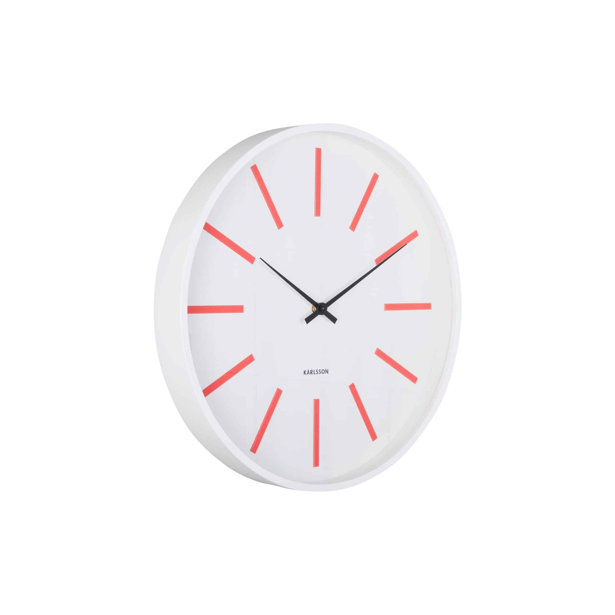 Karlsson wandklok Arruga Retro - rood - Ø40cm