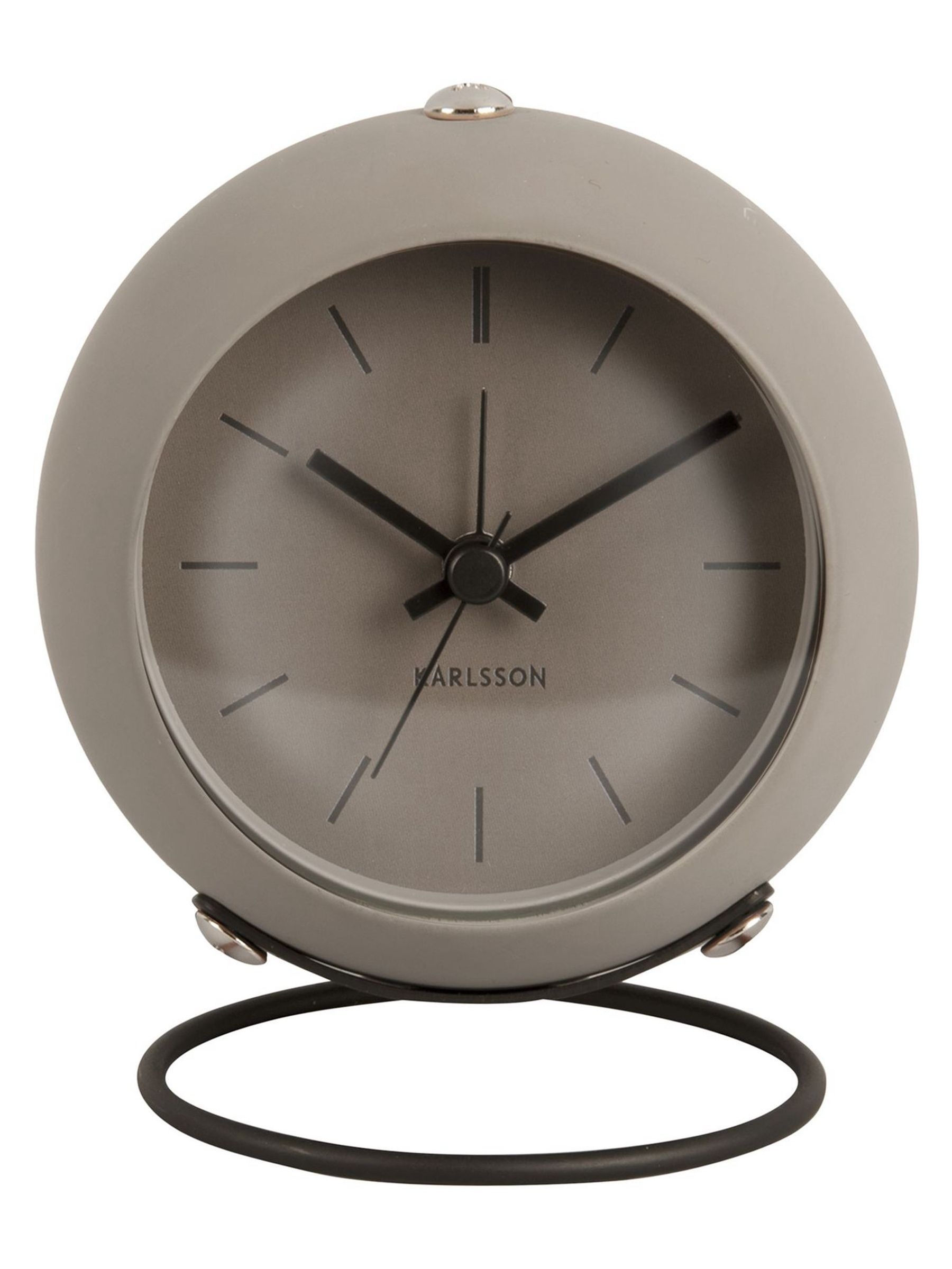 Karlsson Dark Grey Nirvana Globe Alarm Clock