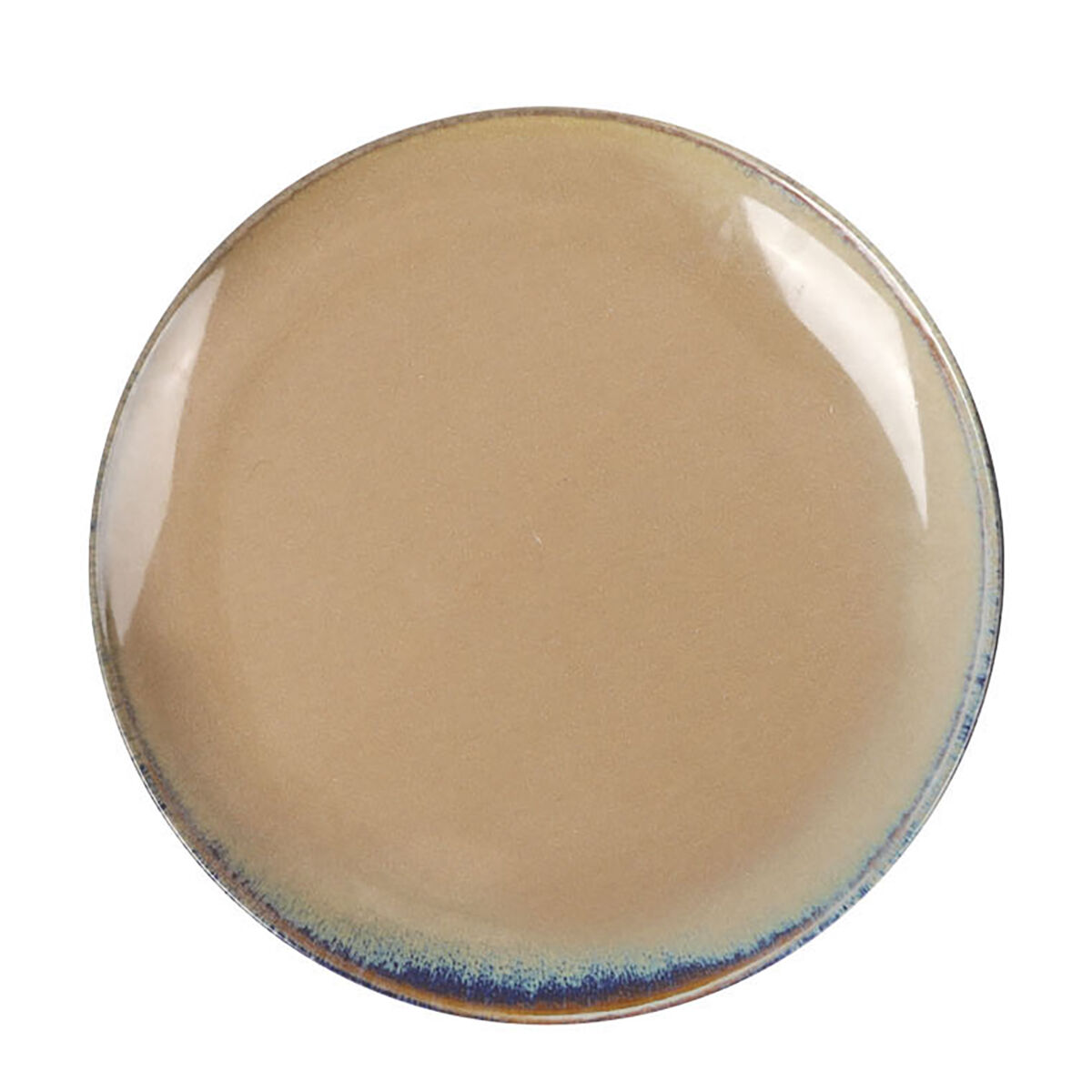 Prato de sobremesa MONACO bege em porcelana 20cm