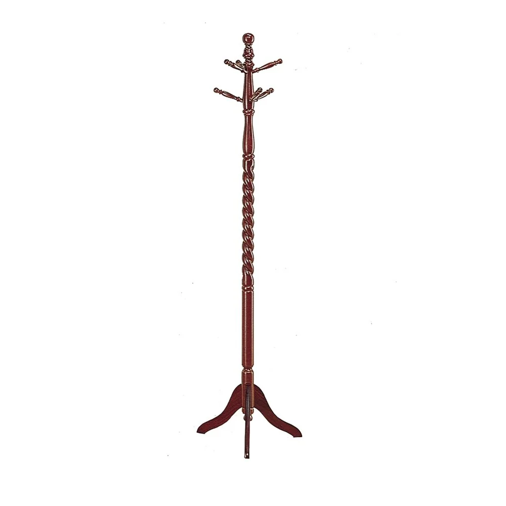 Coat Rack, Hall Tree, Free Standing, 6 Hooks, Entryway, 72 High, Bedroom, Wood, Contemporary, Modern