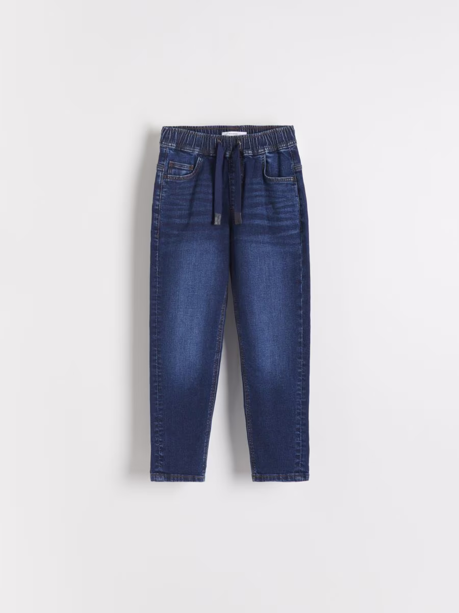 Elastic Carrot Jeans