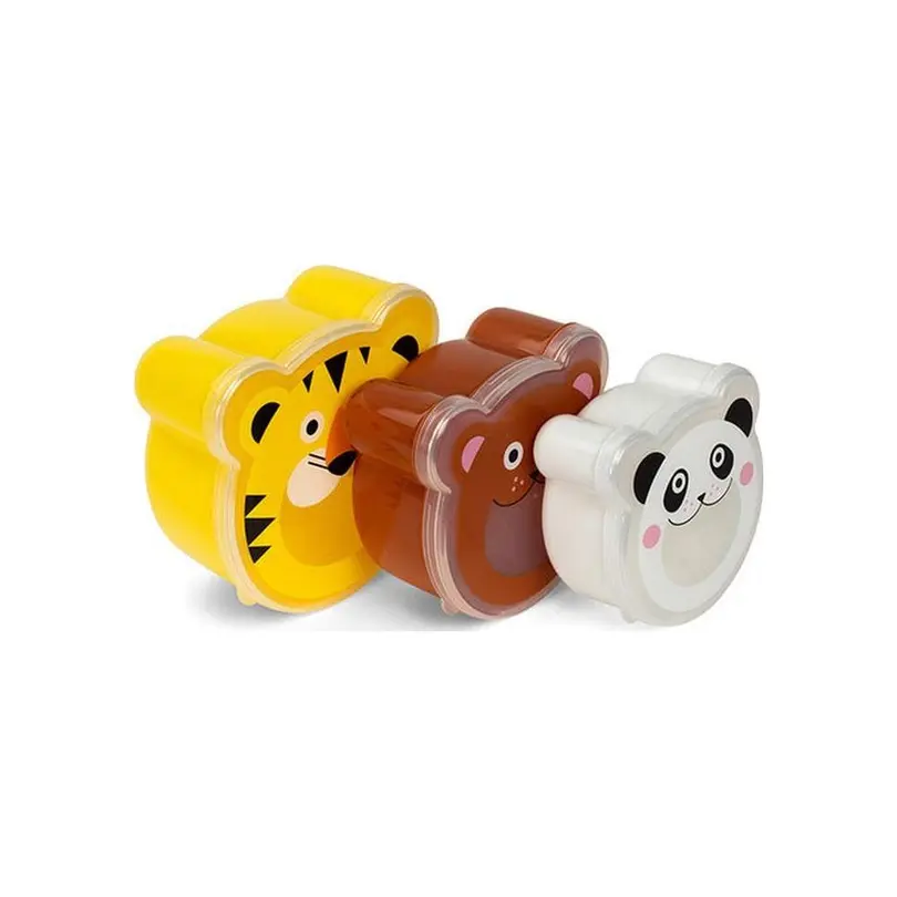 Snack-Box 3er-Set Tiere