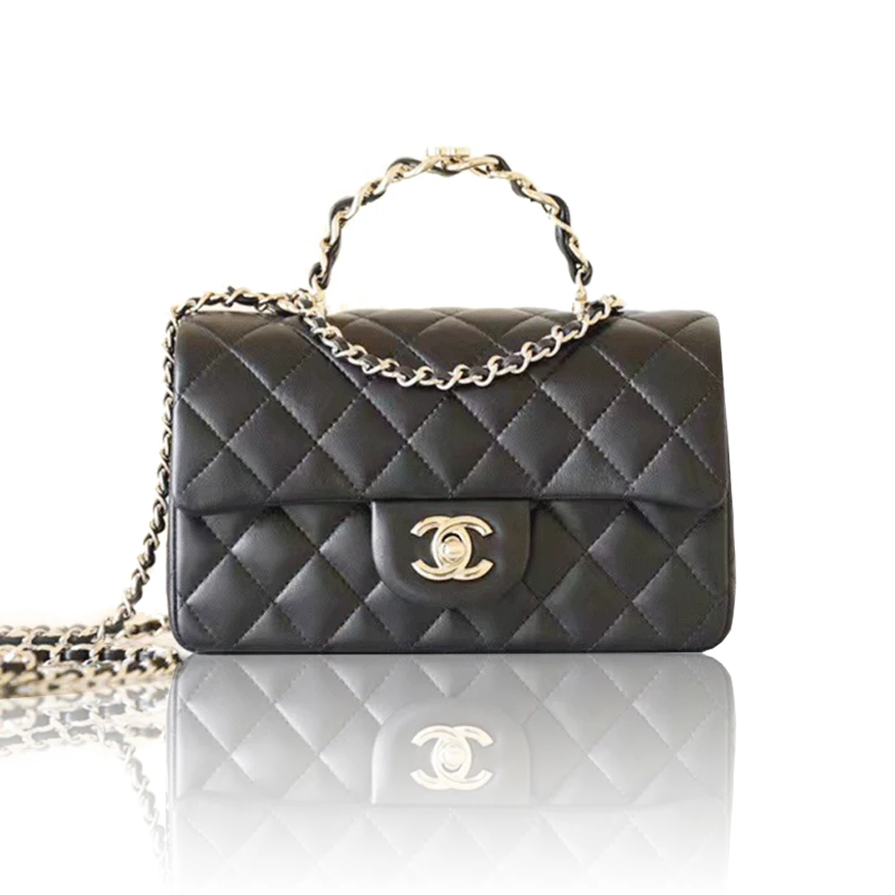 Chanel   bag with handle and flap bags