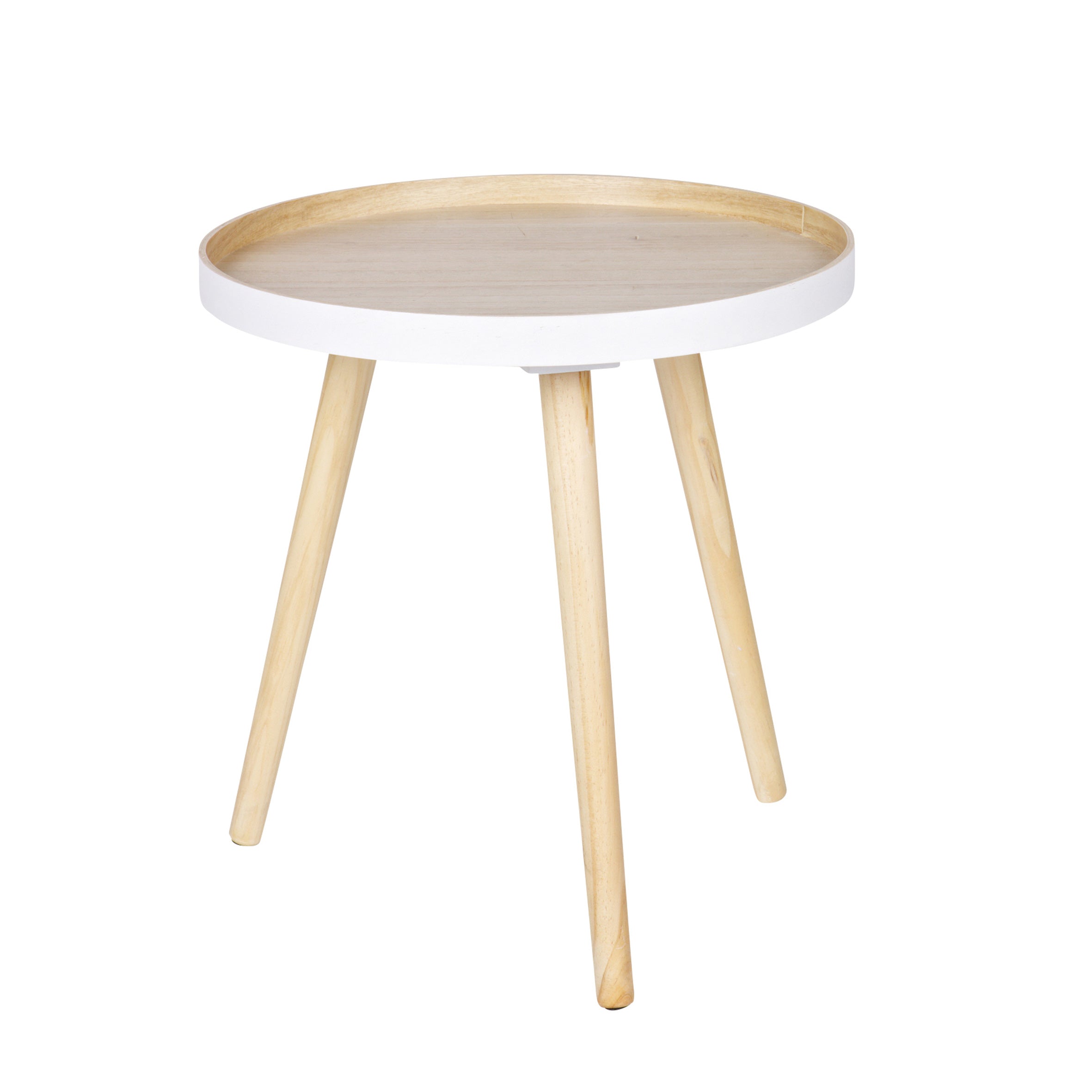 Woood Sasha Bijzettafel - Natural White