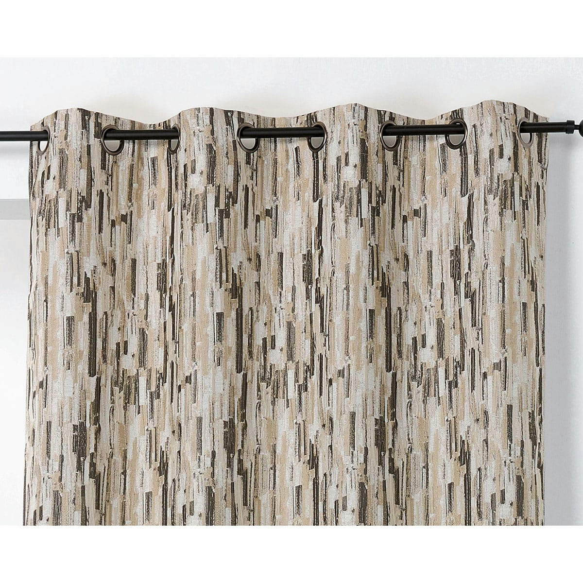 - Rideau d'ameublement aux impressions abstraites