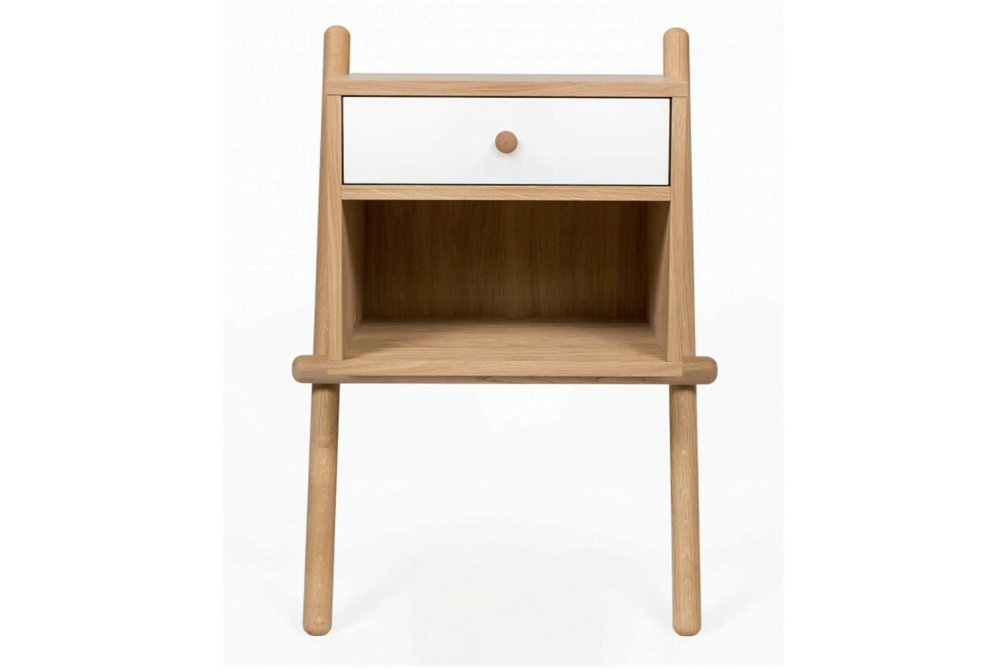 TURKU - Table de nuit en bois 1 tiroir / 1 niche