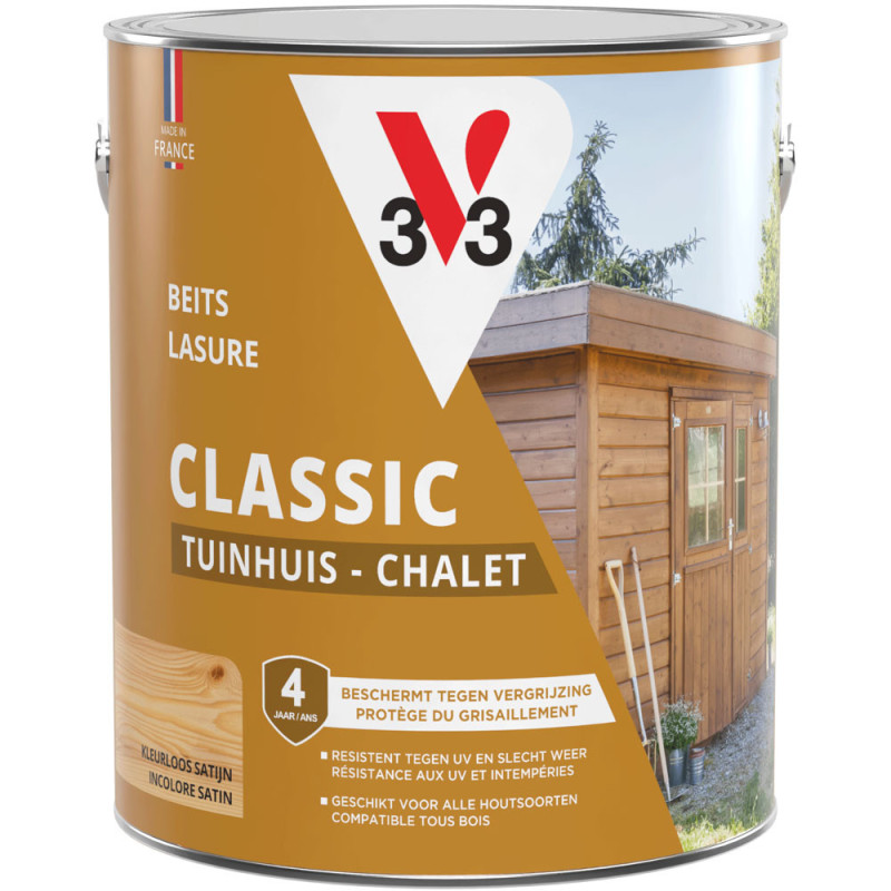 Lasure Chalets incolore satinée 2,5 L V33