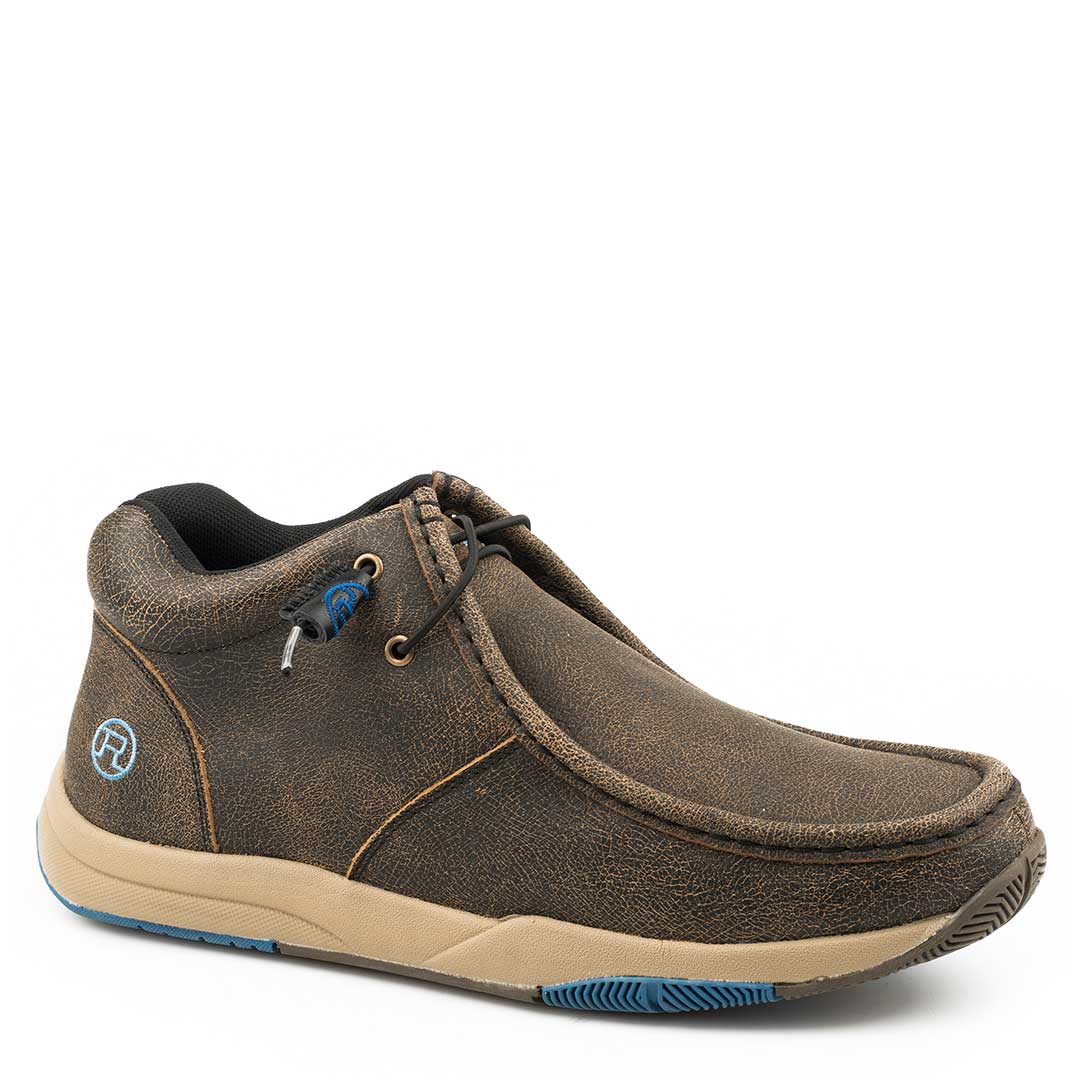 Мужские ботинки Roper с мокасинами и эффектом потертости и завышенной подошвой (типа ?чукка?).