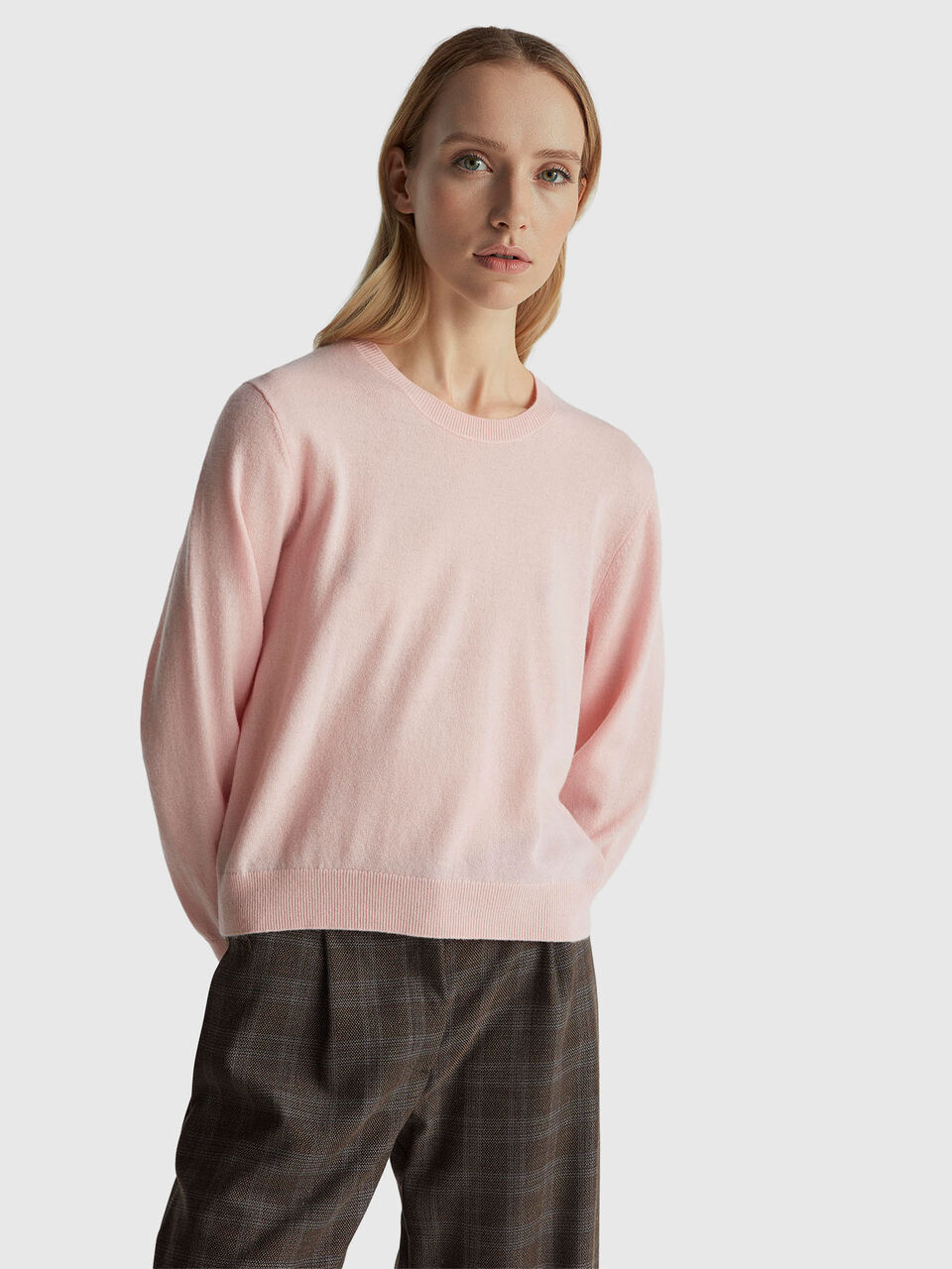 Relaxed fit pure Merino wool sweater