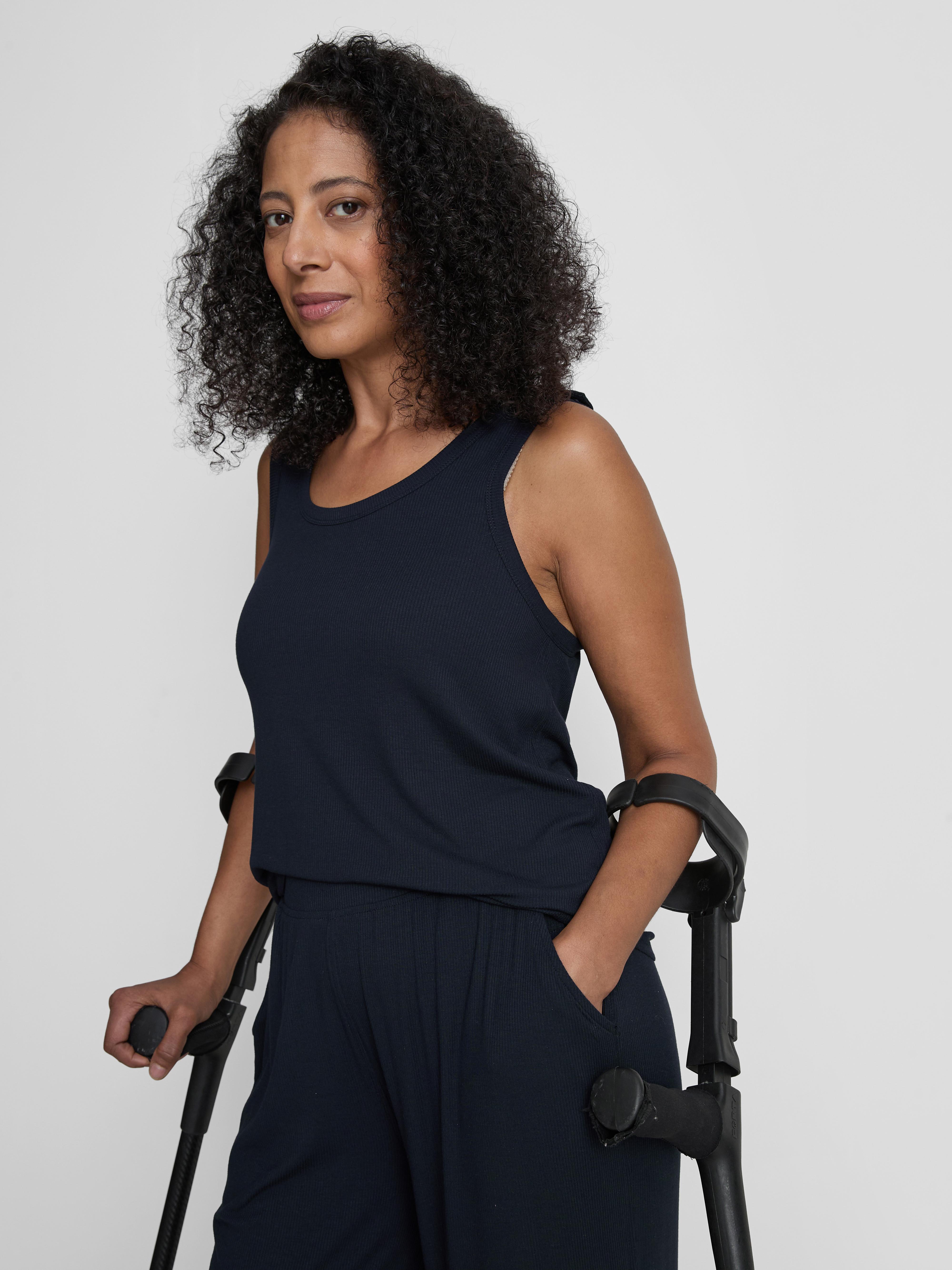 Adaptive Ribbed Pajama Pants