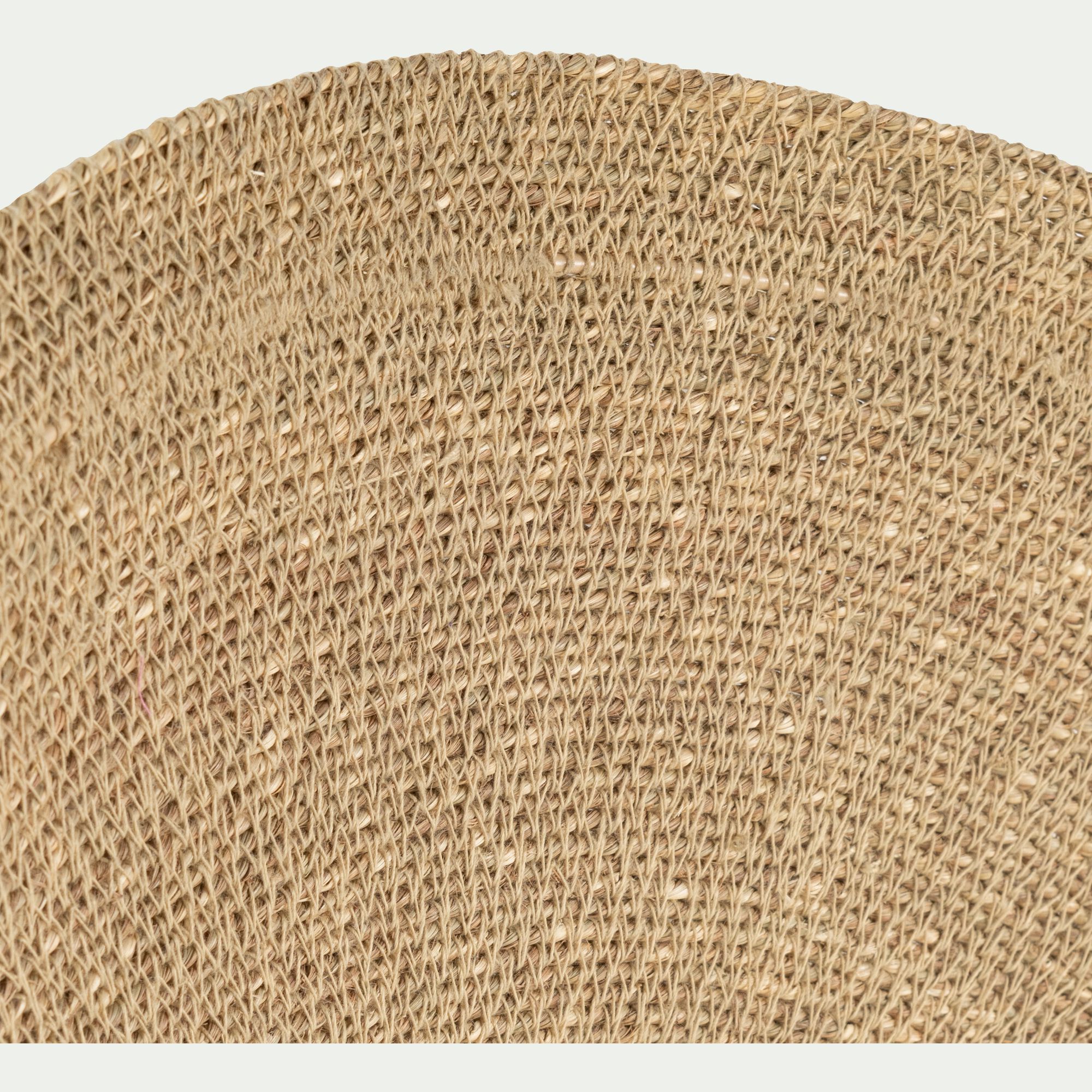 FIRA - Applique murale électrifiée en jonc de mer D61cm - naturel