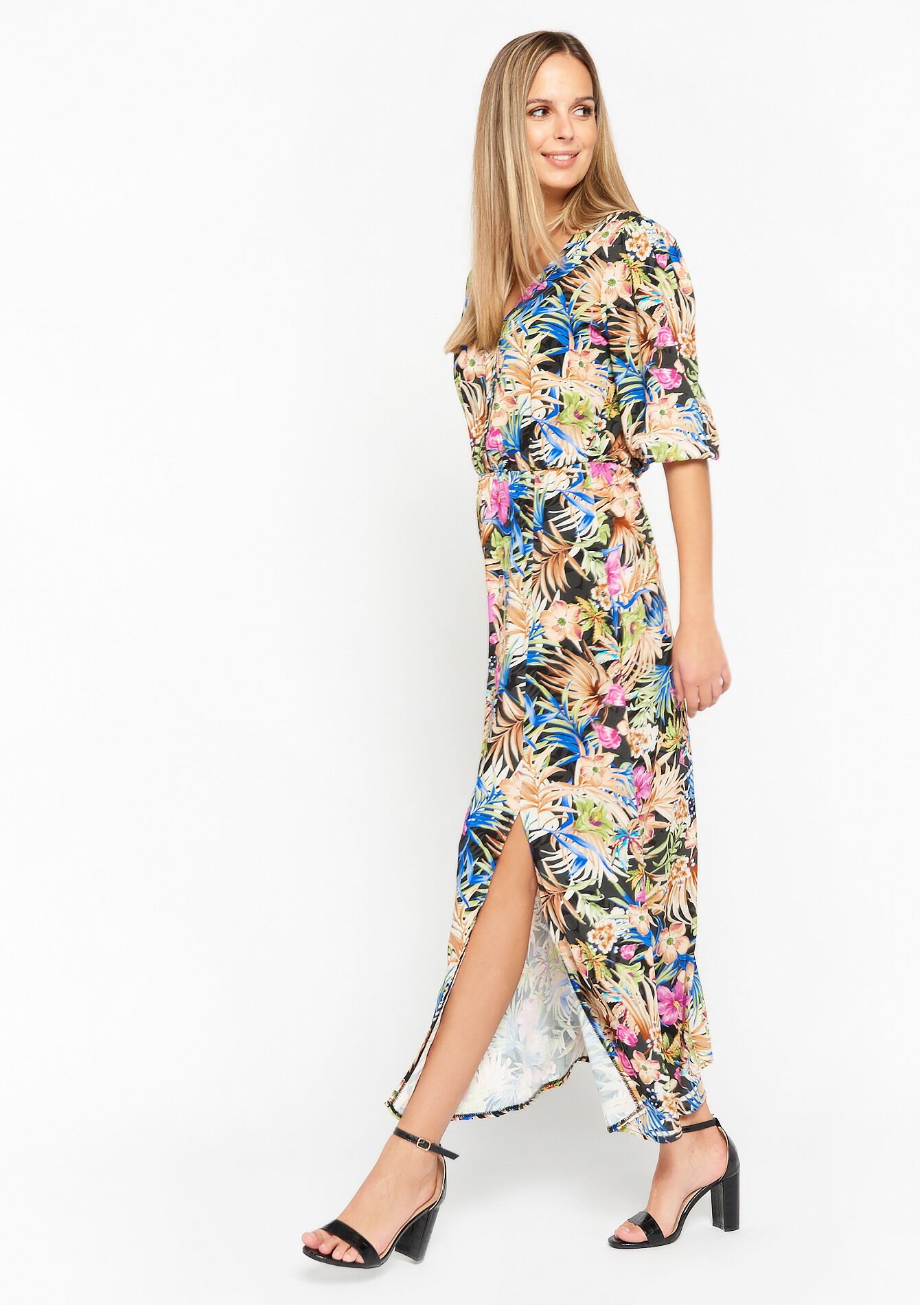 Maxi-jurk met bloemenprint
