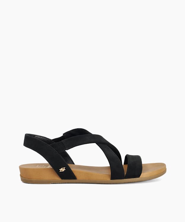 Landies Black - Flat Sandals