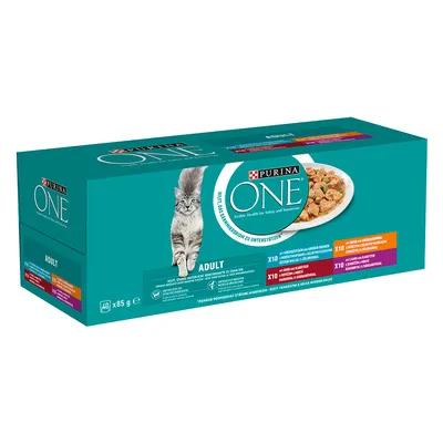 PURINA ONE Adult Mixed Pack 40 x 85g