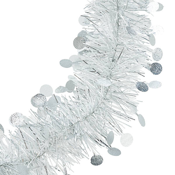 Guirlande de Noël boa mixte 100x4x2m argent - Atmosphera
