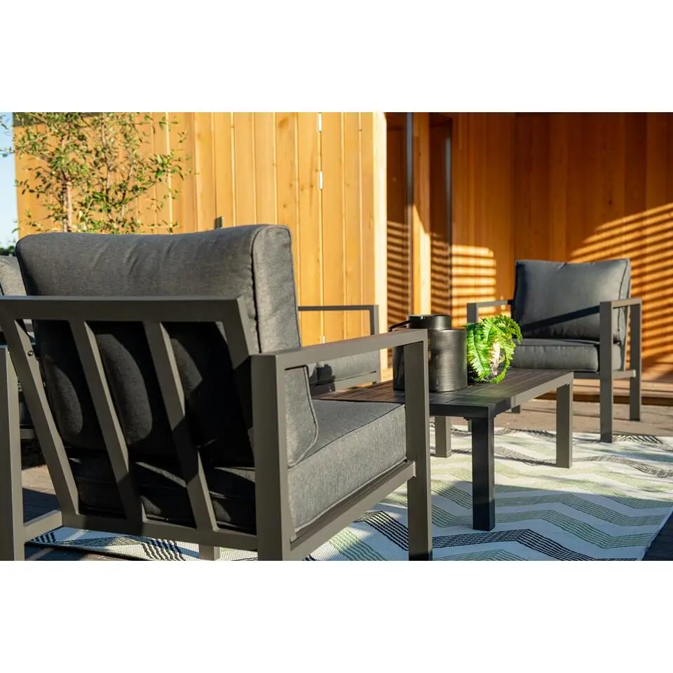 Springs loungeset - 4-dlg - carbon black - reflex black