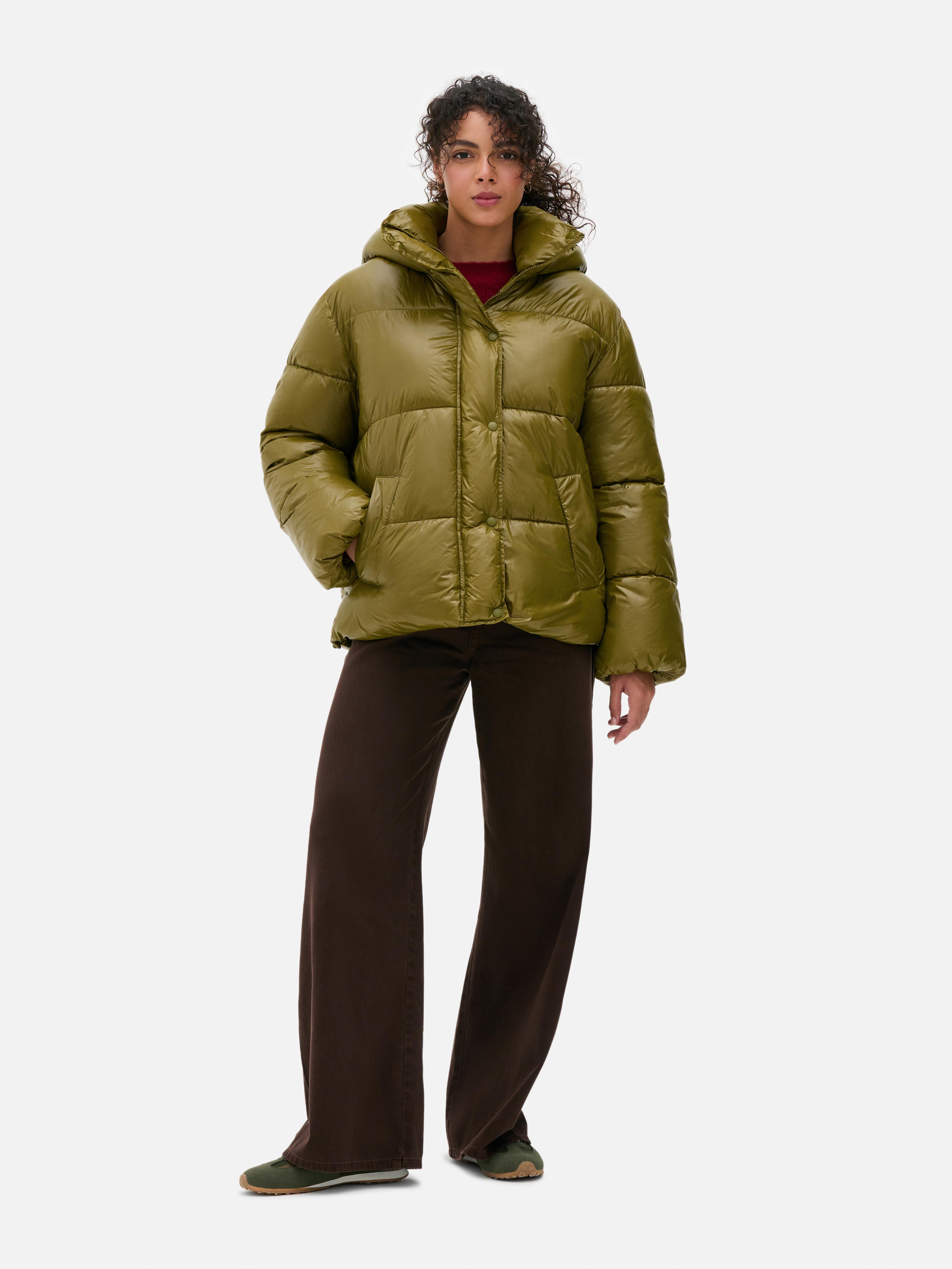 Glossy Puffer Jacket