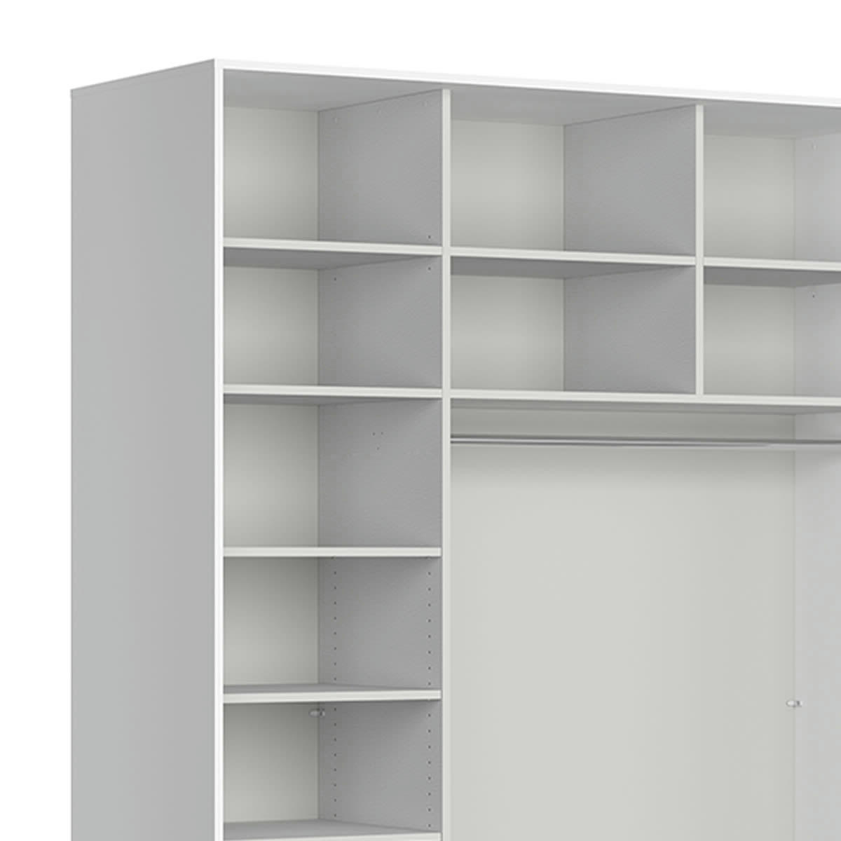 - Dressing L180 x H240 cm stratifiés blanc