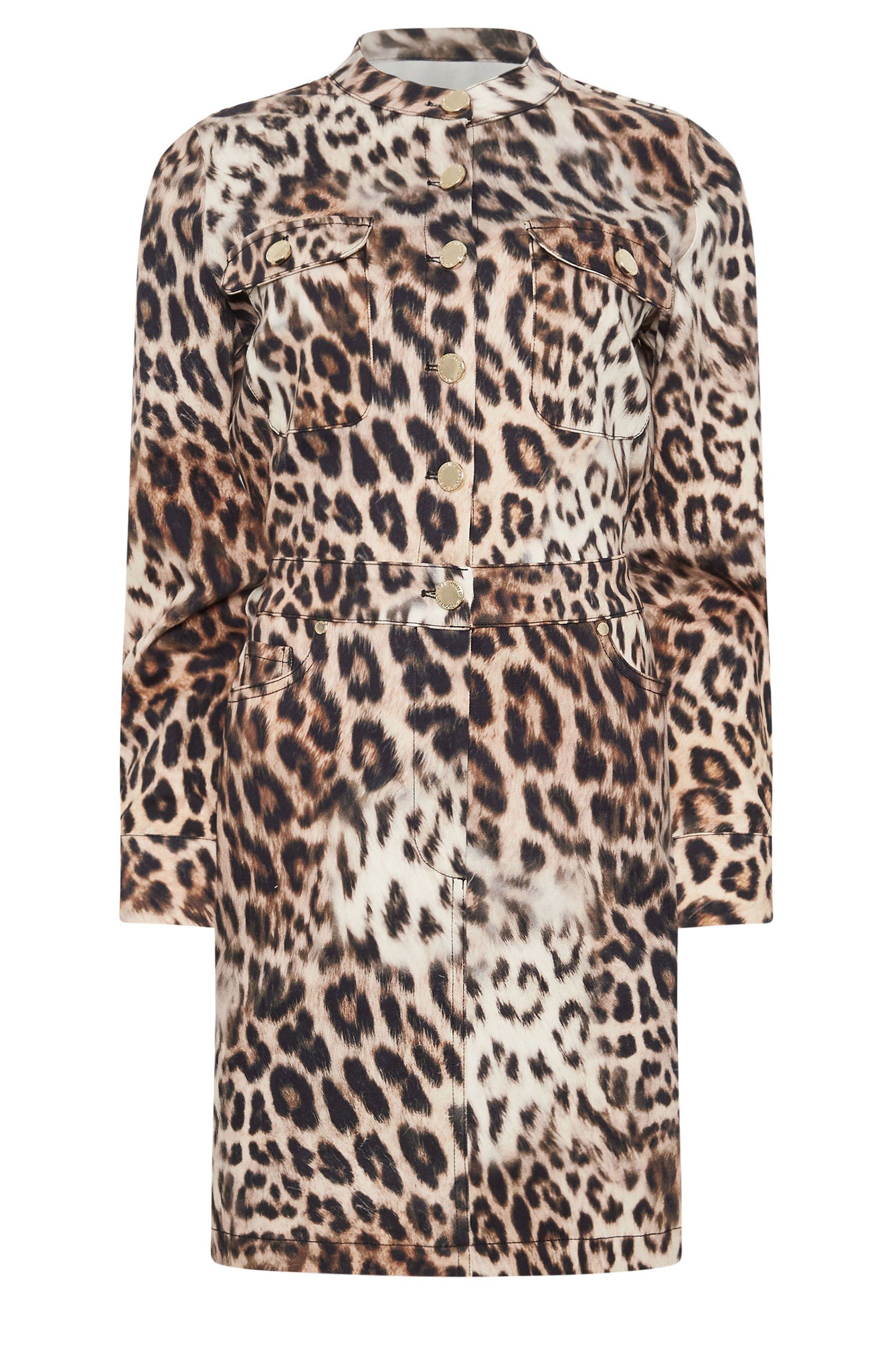Star by Julien Macdonald Denim Leopard Print Dress