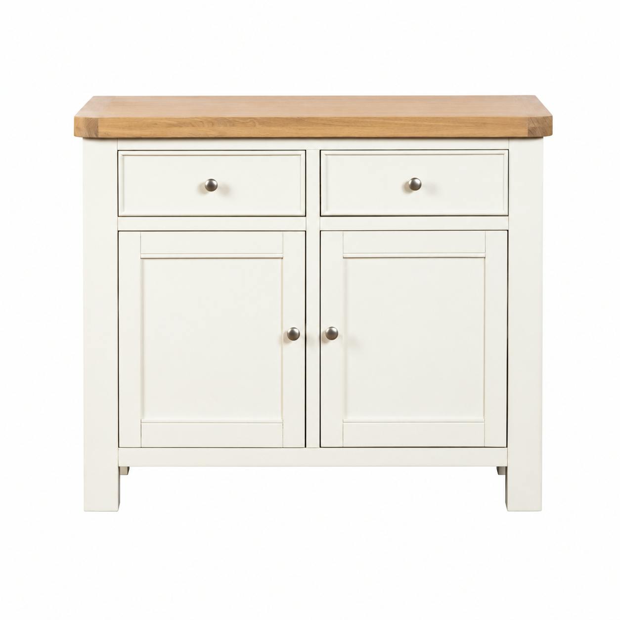 Petit buffet blanc 2 portes style bord de mer VELIA