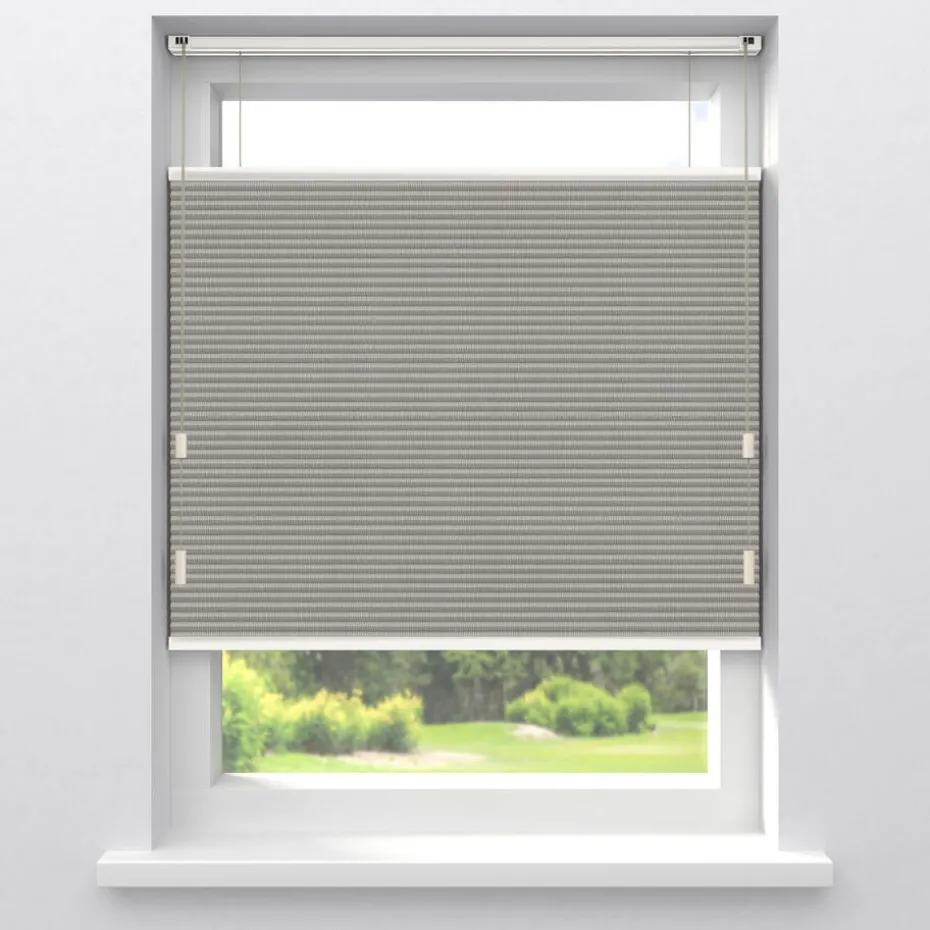 Kwantum Plisségordijnen | Fenstr Dubbel Plisségordijn Elin  Verduisterend Zand