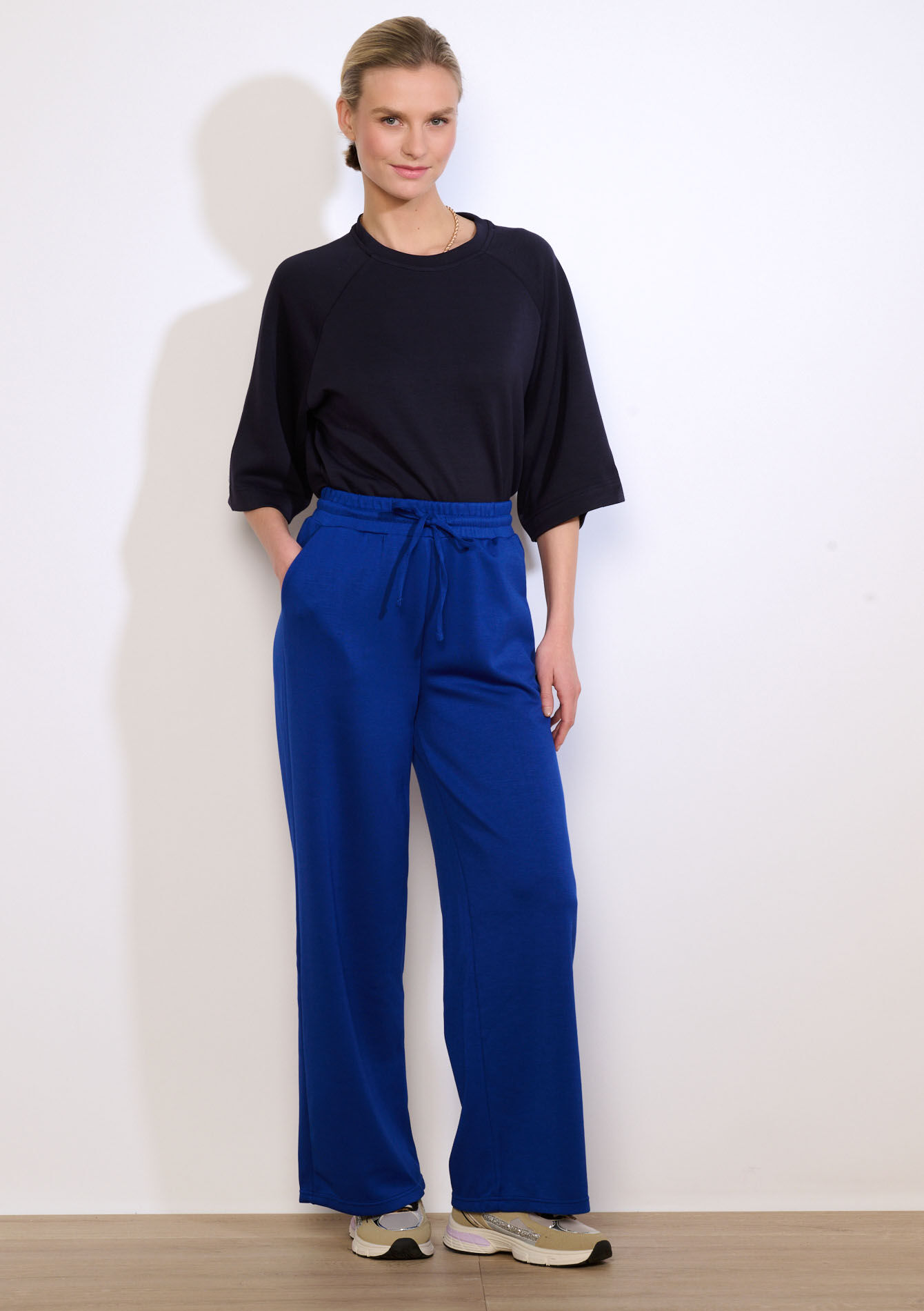 Wijde joggingbroek van modal