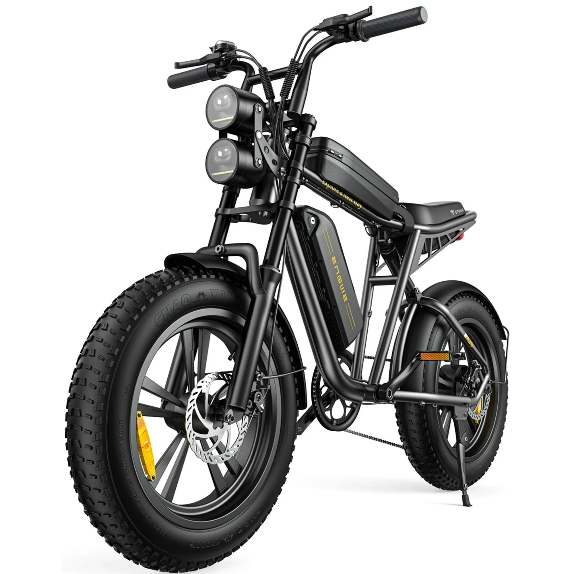 AKEZ Electric Bike for Adults - 1000W 28mph Moped Ebike with 48V 13A Removable Battery, Up to 94 Miles All Terrain Off Road E-Bike with 20*4.0 Fat Tire,Full Suspension,7-Speed UL Certified