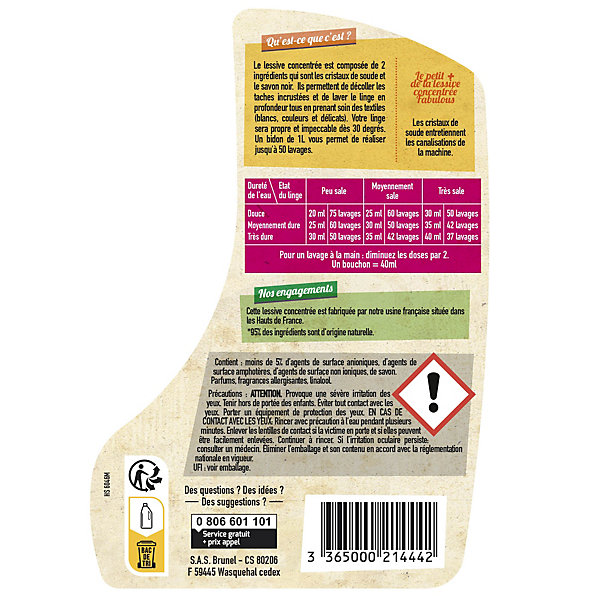 Lessive liquide Starwax The fabulous 1,5 L