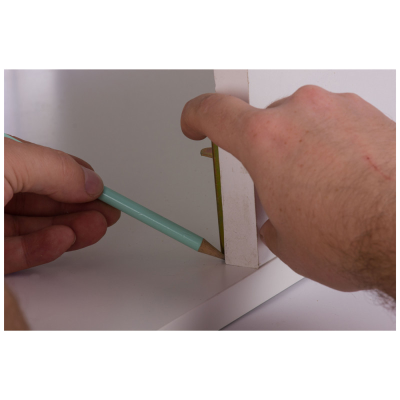 Verrou d'armoire nickel 70 x 16 mm 2 pièces TEKNIBOX