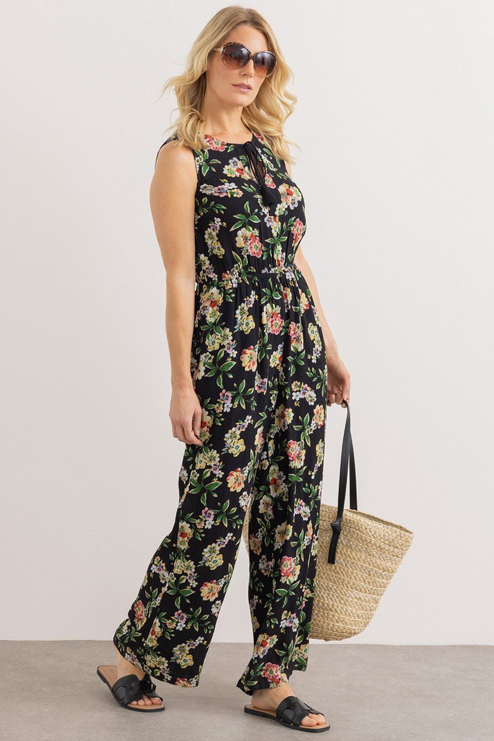 Klass. Floral Print Jumpsuit