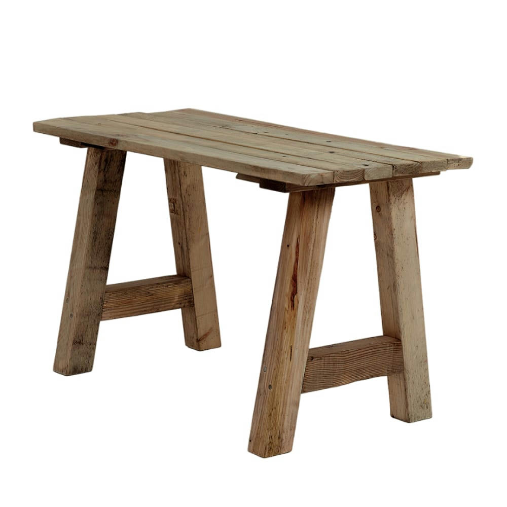 YEVA - Bureau en bois  de couleur marron