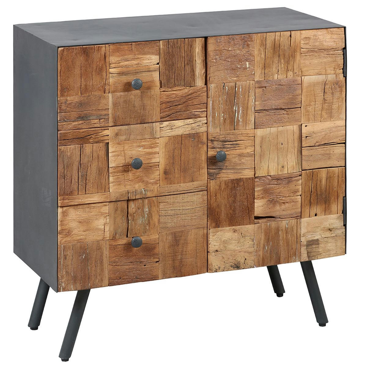 FULBERT - Meuble  d'entrée 1 porte 3 tiroirs