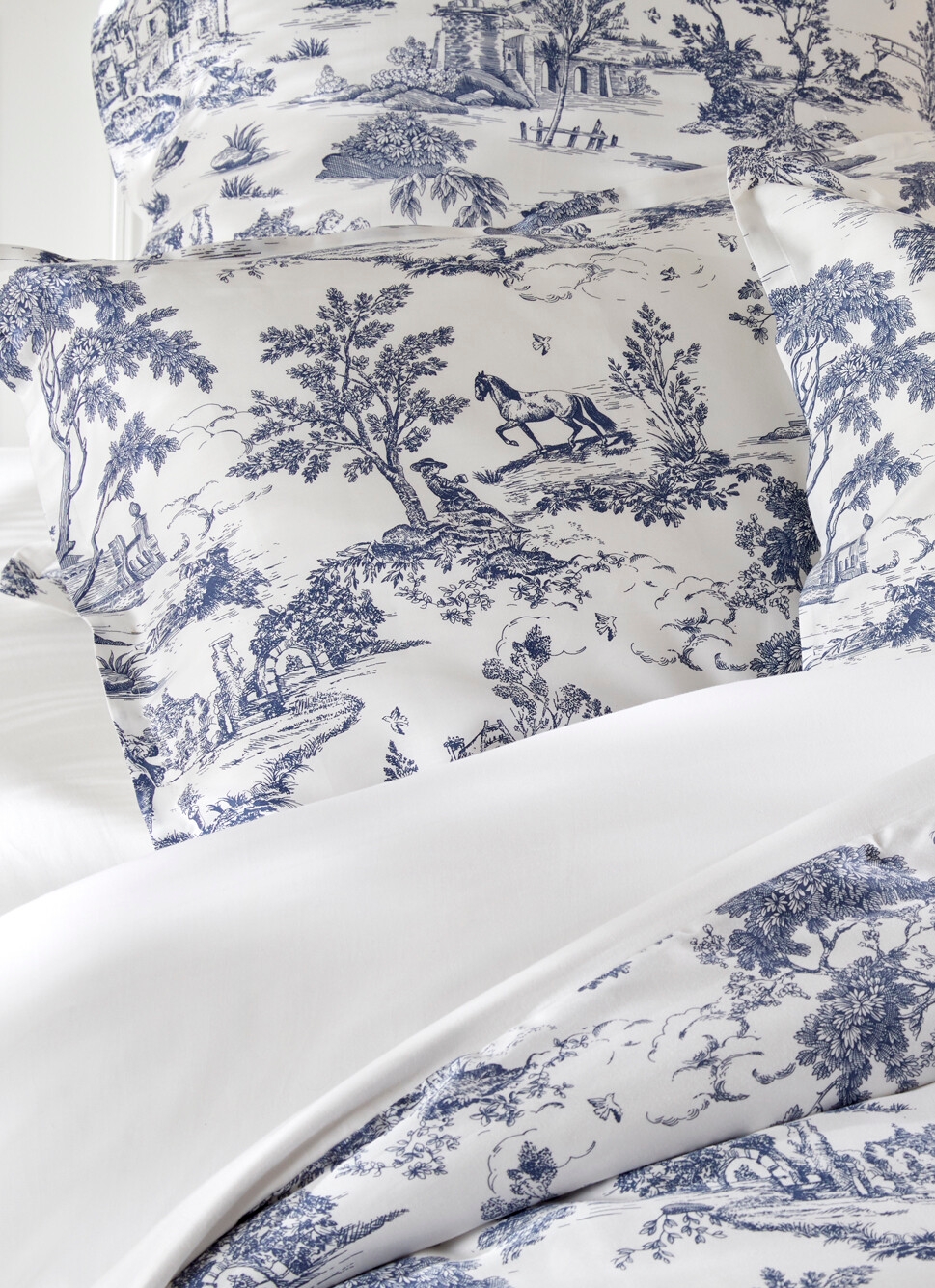 HOUSSE DE COUETTE EN SATIN DE COTON HÉLO?SE ARDOISE