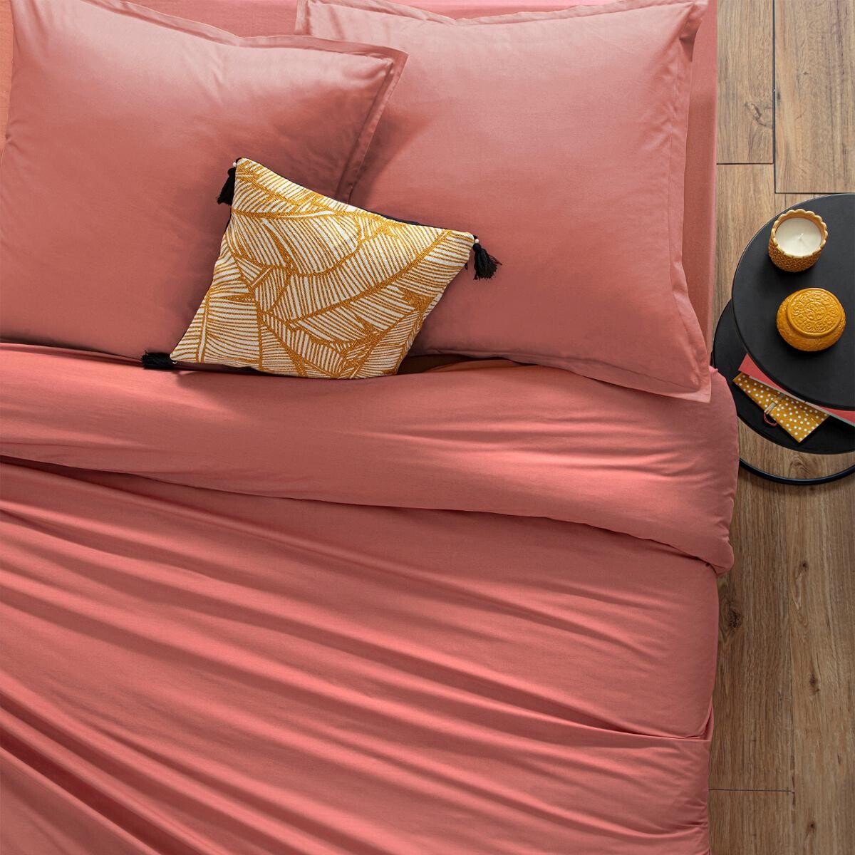Fitted sheet, cotton Pink blush, 160x200 cm