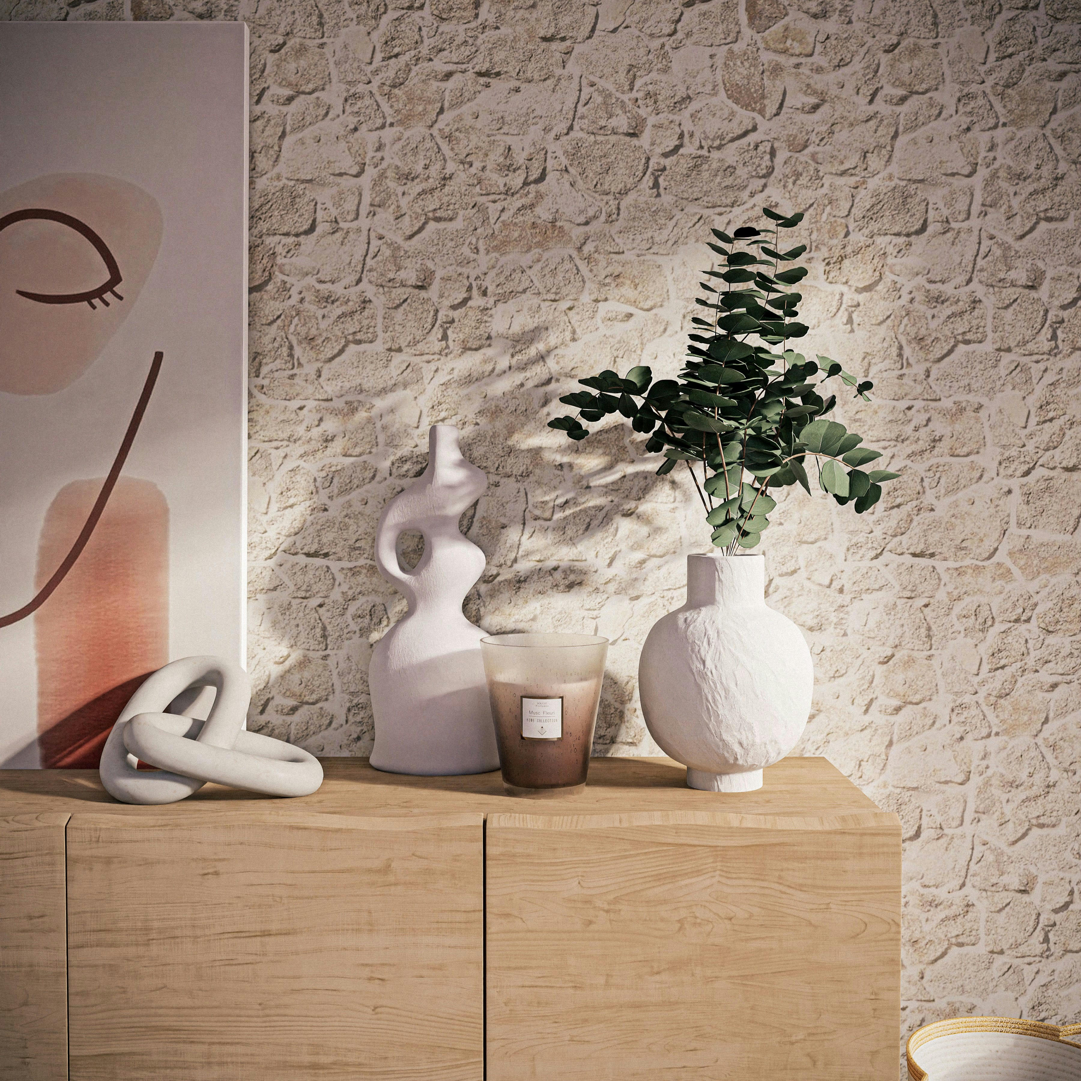 - Ensemble de deux nœuds entremêlés en marbre