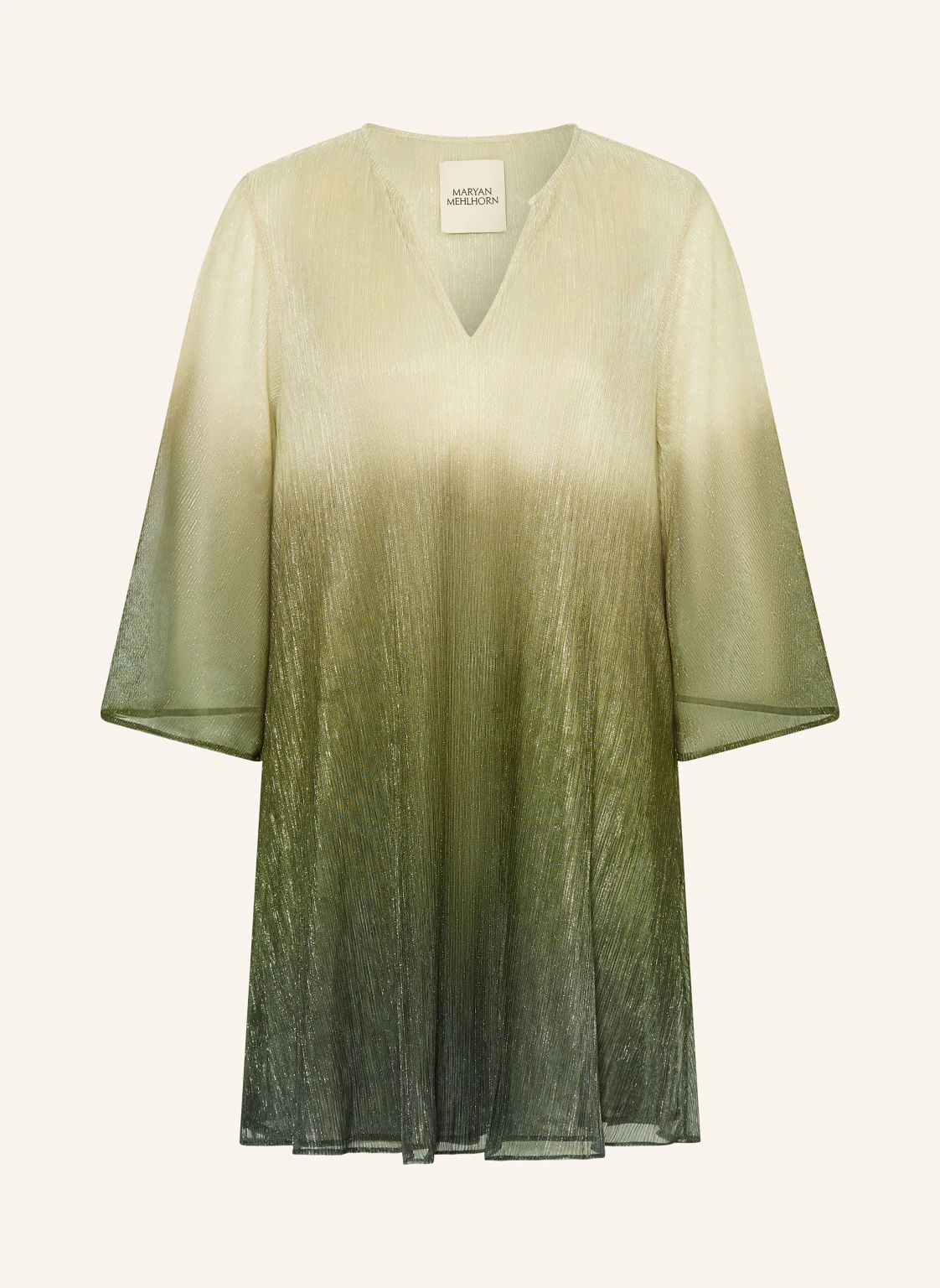 MARYAN MEHLHORN Strandkleid mit 3/4-Arm und Glitzergarn