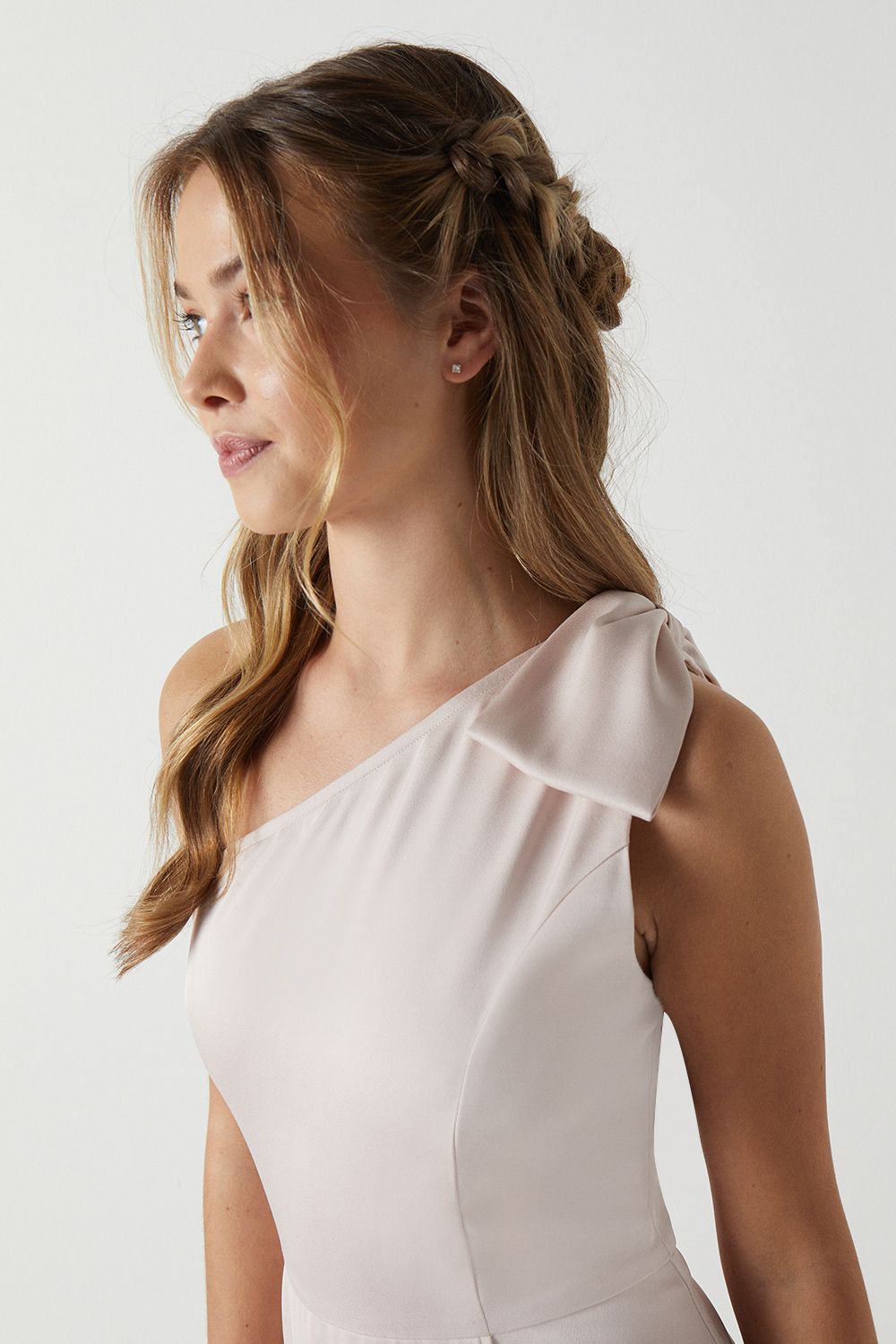 Coast Teen Coast One Shoulder Bow Bridesmaid Dress