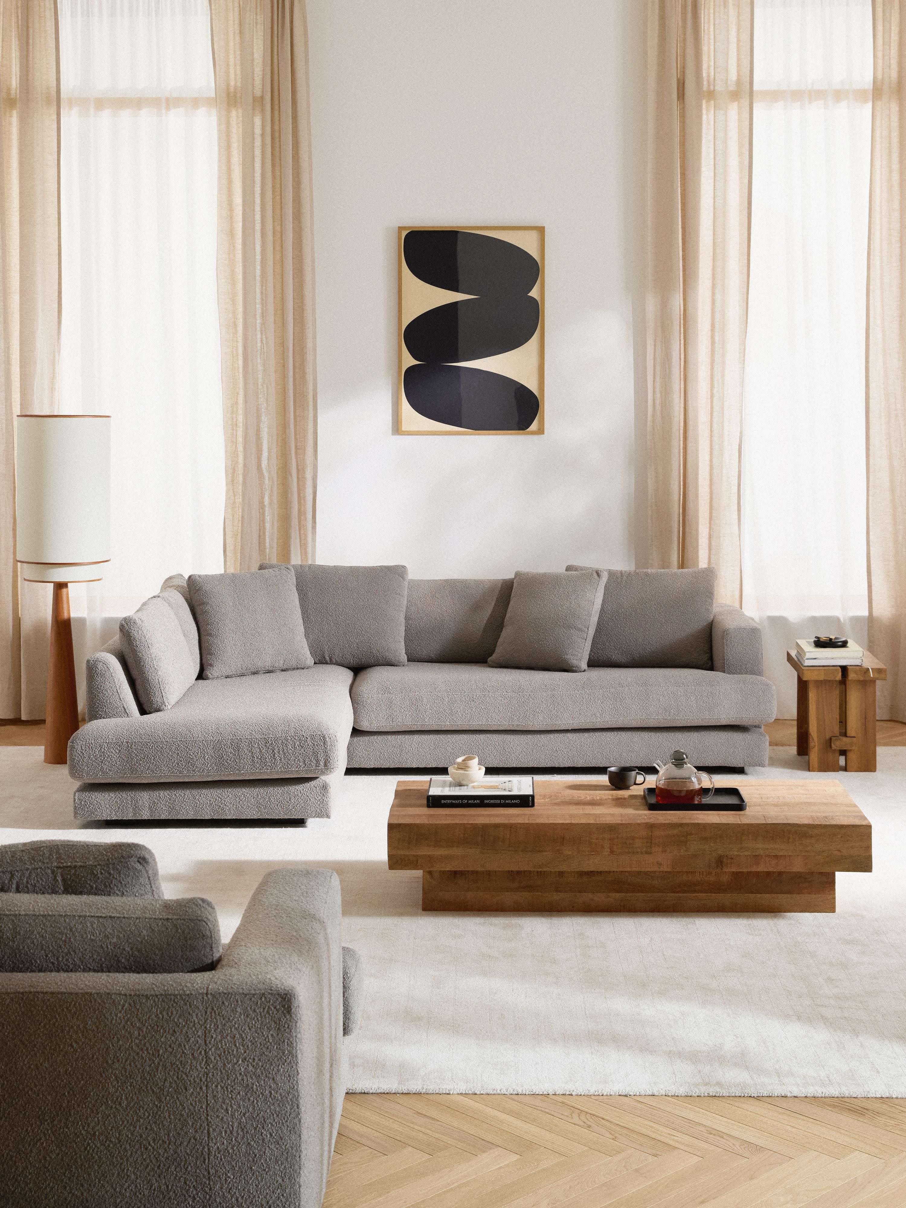 Bouclé-Ecksofa Tribeca
