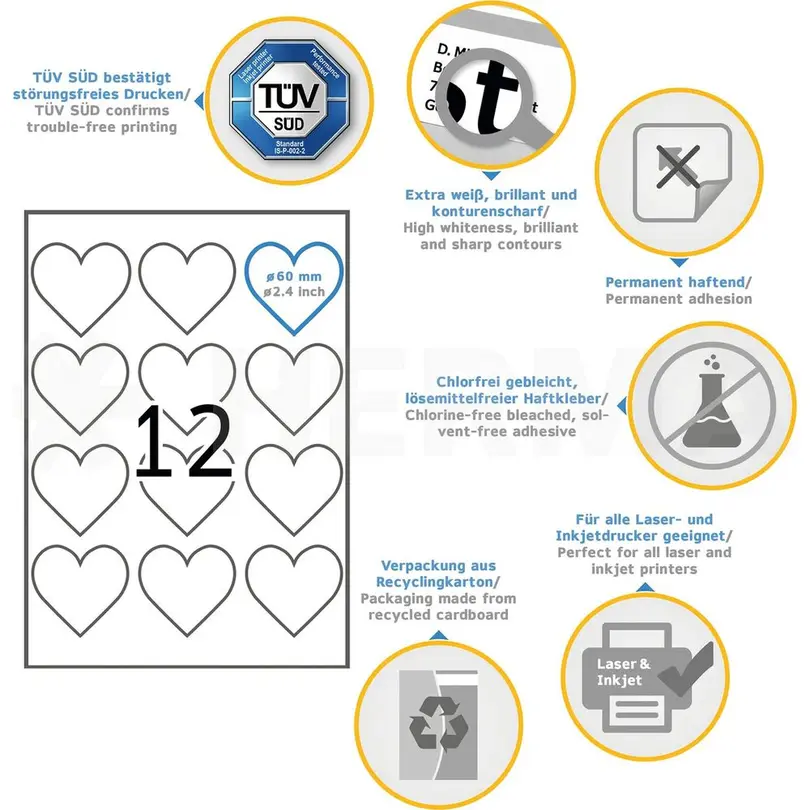 Sticker 10er-Set Stickers