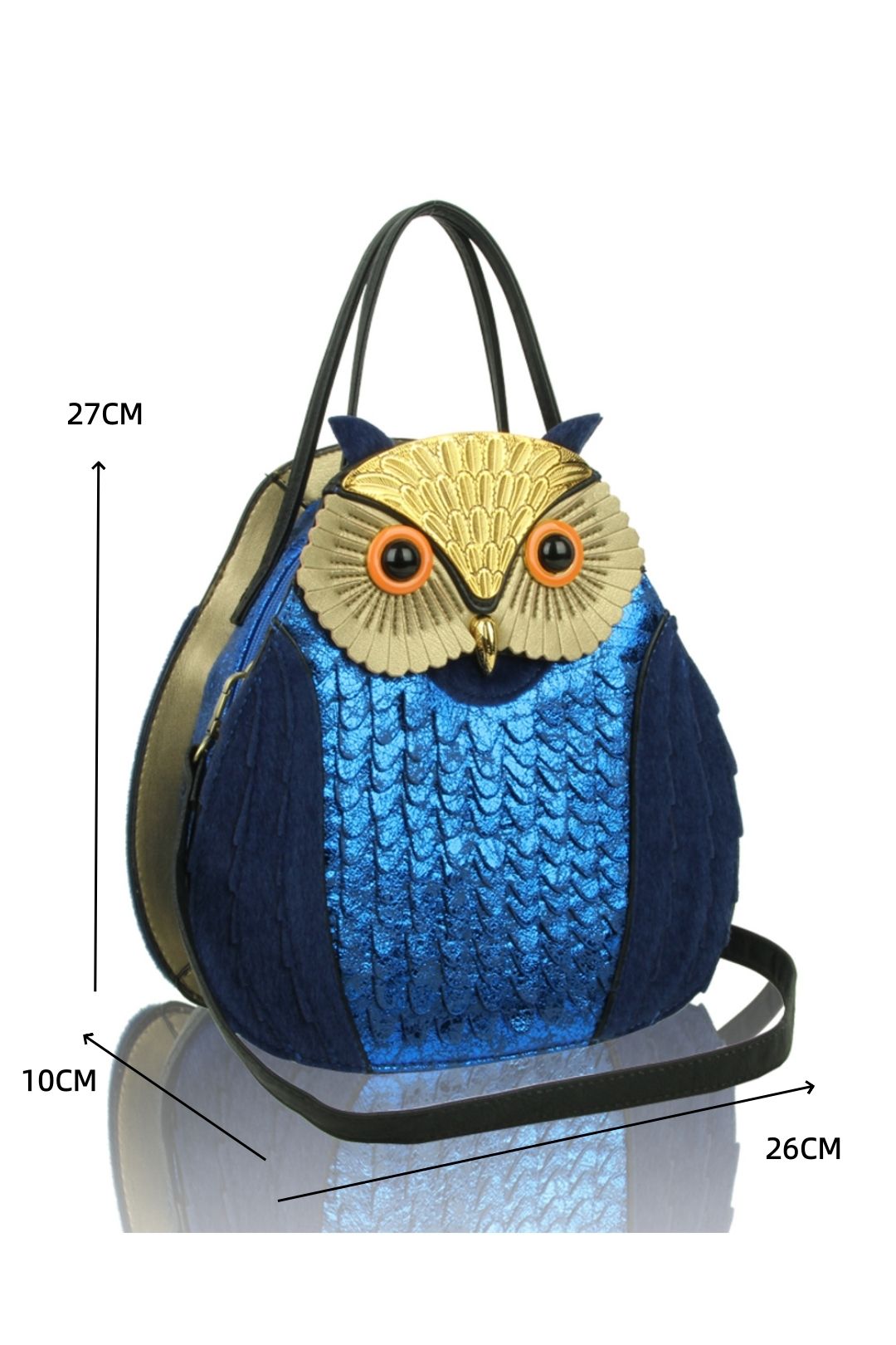 Fontanella Fashion Sequin Owl Unique Design Handbag