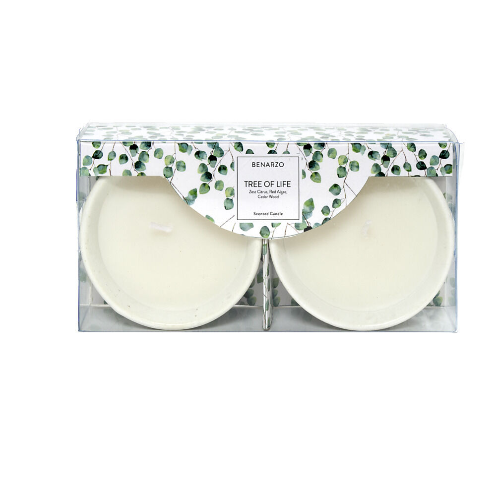 Lot de 2 bougies parfumées 5H dans bol - 3 modèles