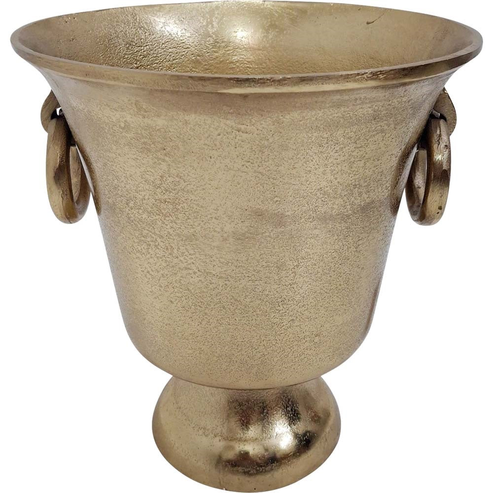 Lesli Living wijnkoeler Brush - goud - Ø25x27cm