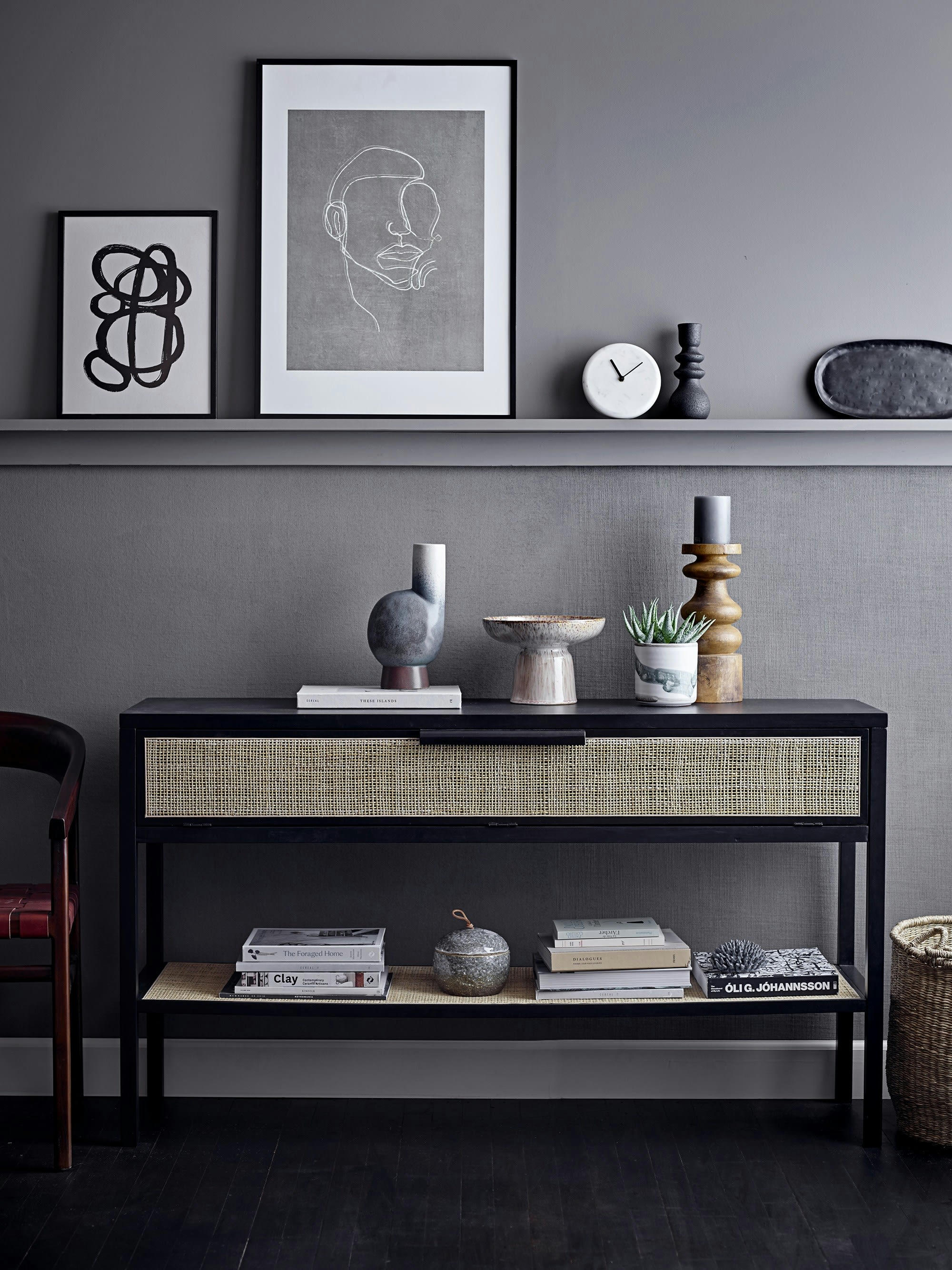 RAIRIE - Lot de 2 paniers en herbier marin beige